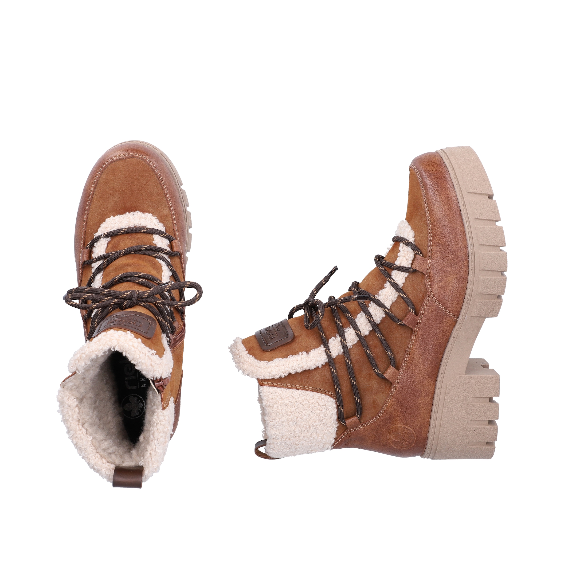 Rieker Winterboots  Schnürboots, Schnürstiefelette mit robuster Plateausohle