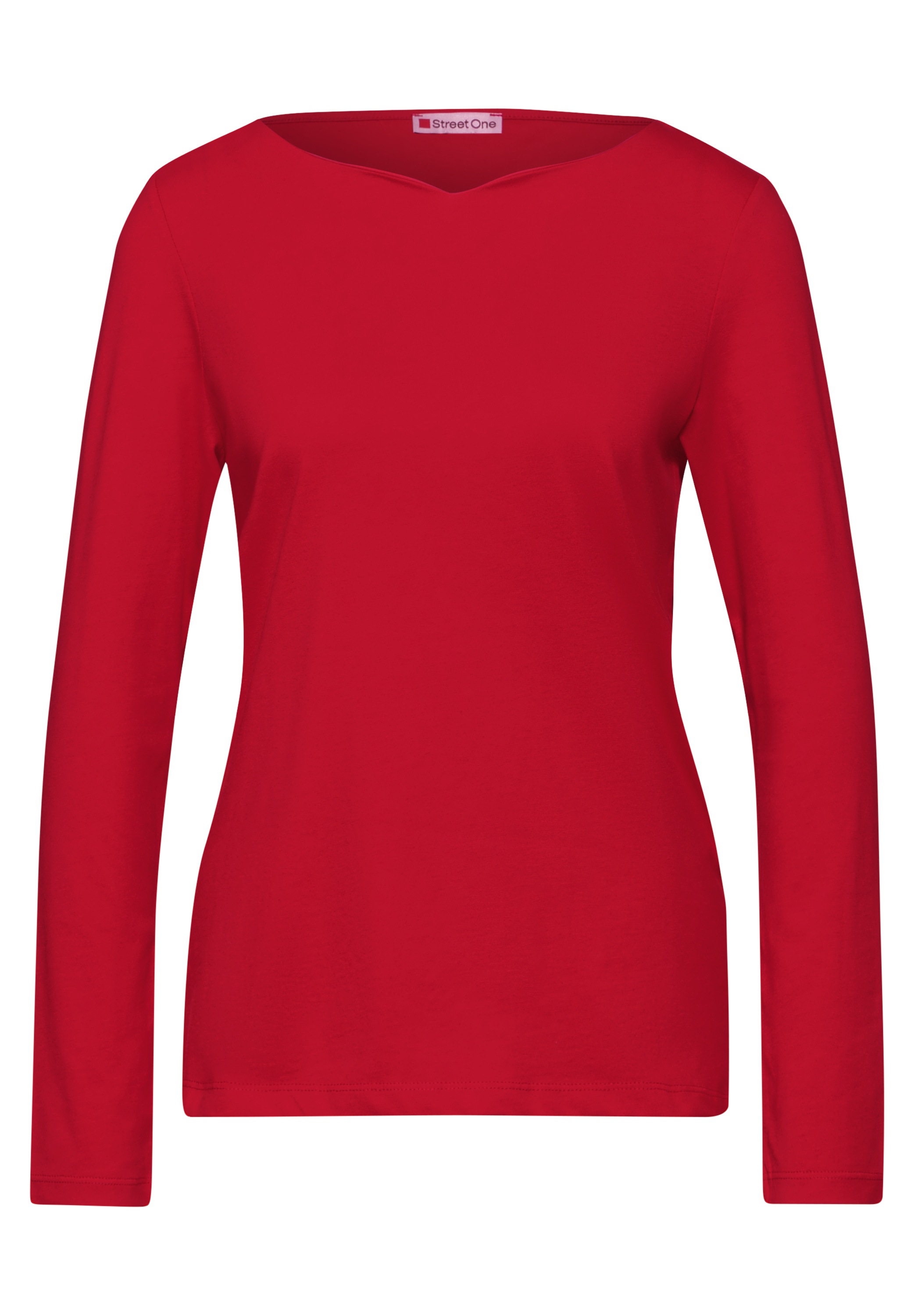 STREET ONE Langarmshirt, aus reiner Baumwolle