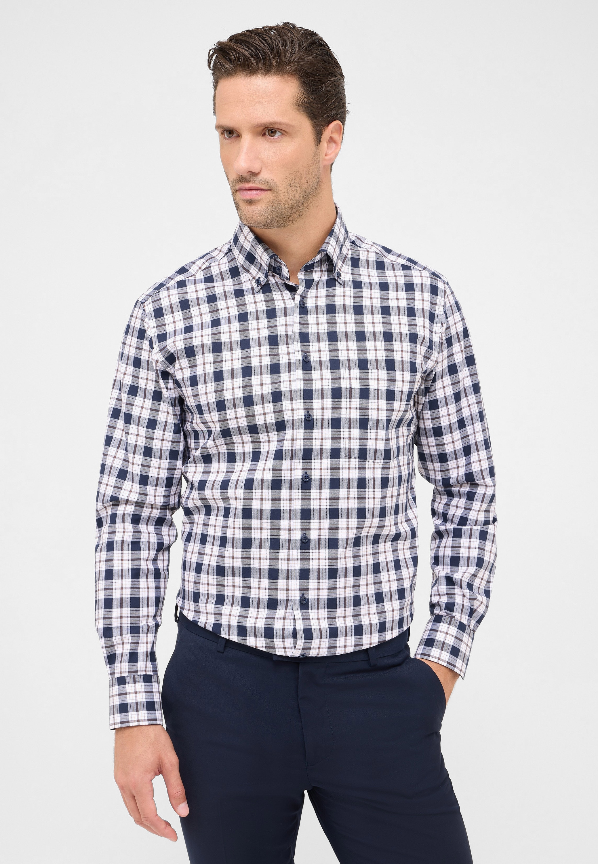 Eterna Langarmhemd "MODERN FIT" NON IRON (bügelfrei) günstig online kaufen
