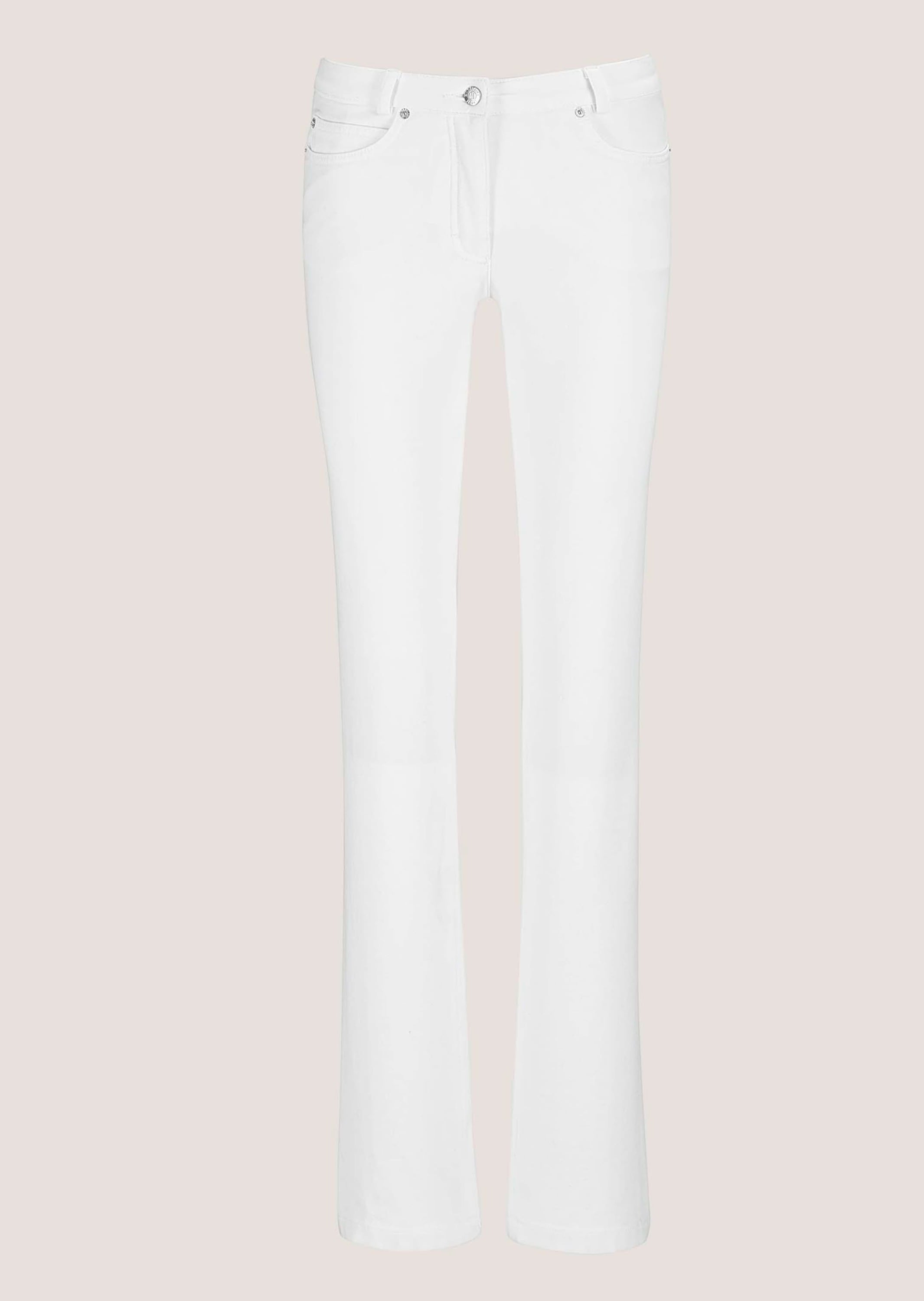 MADELEINE Regular Fit Denim Pants White 34 4