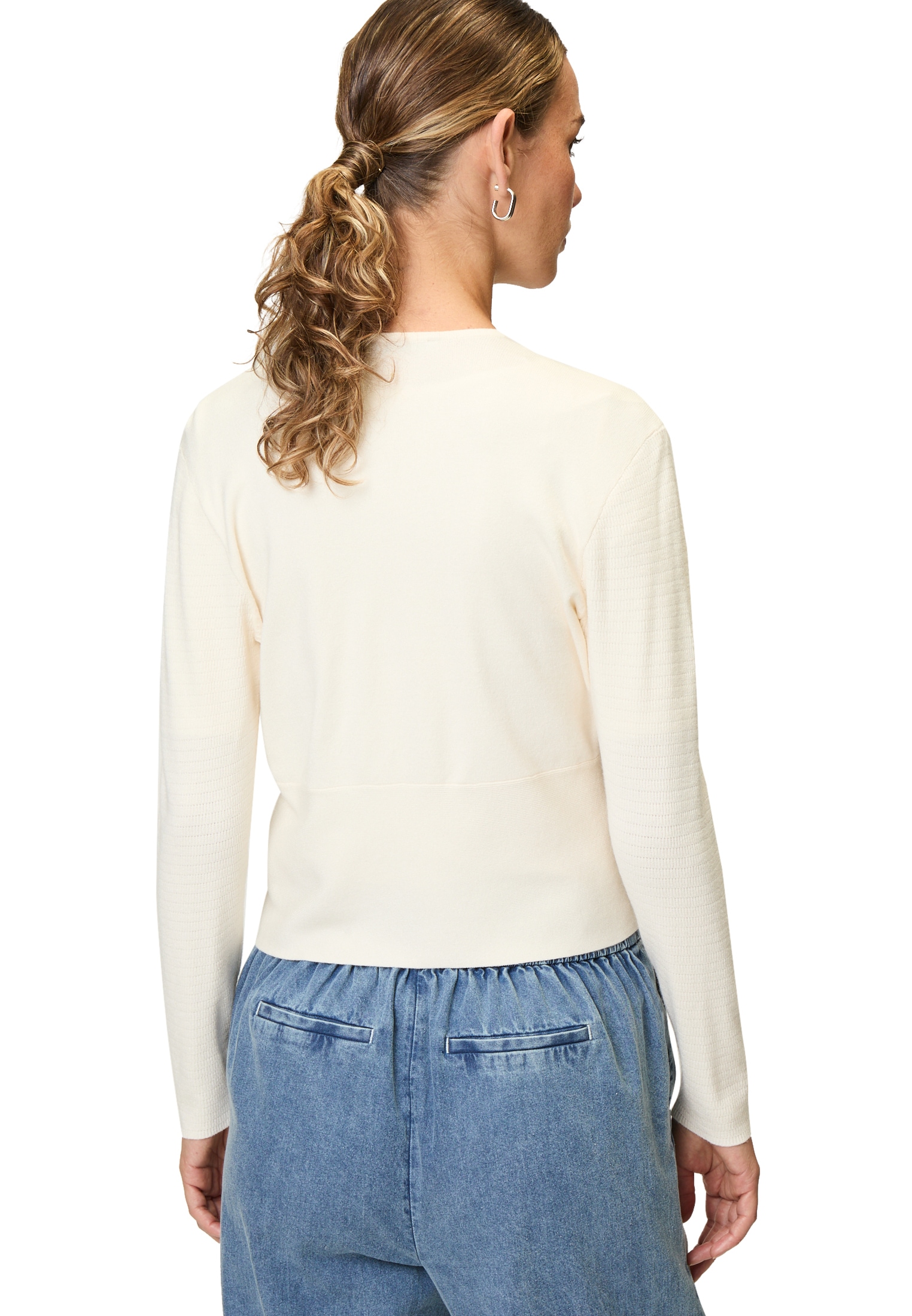 Zero Strickjacke »zero Strickjacke mit V-Ausschnitt«, Plain/ohne Details