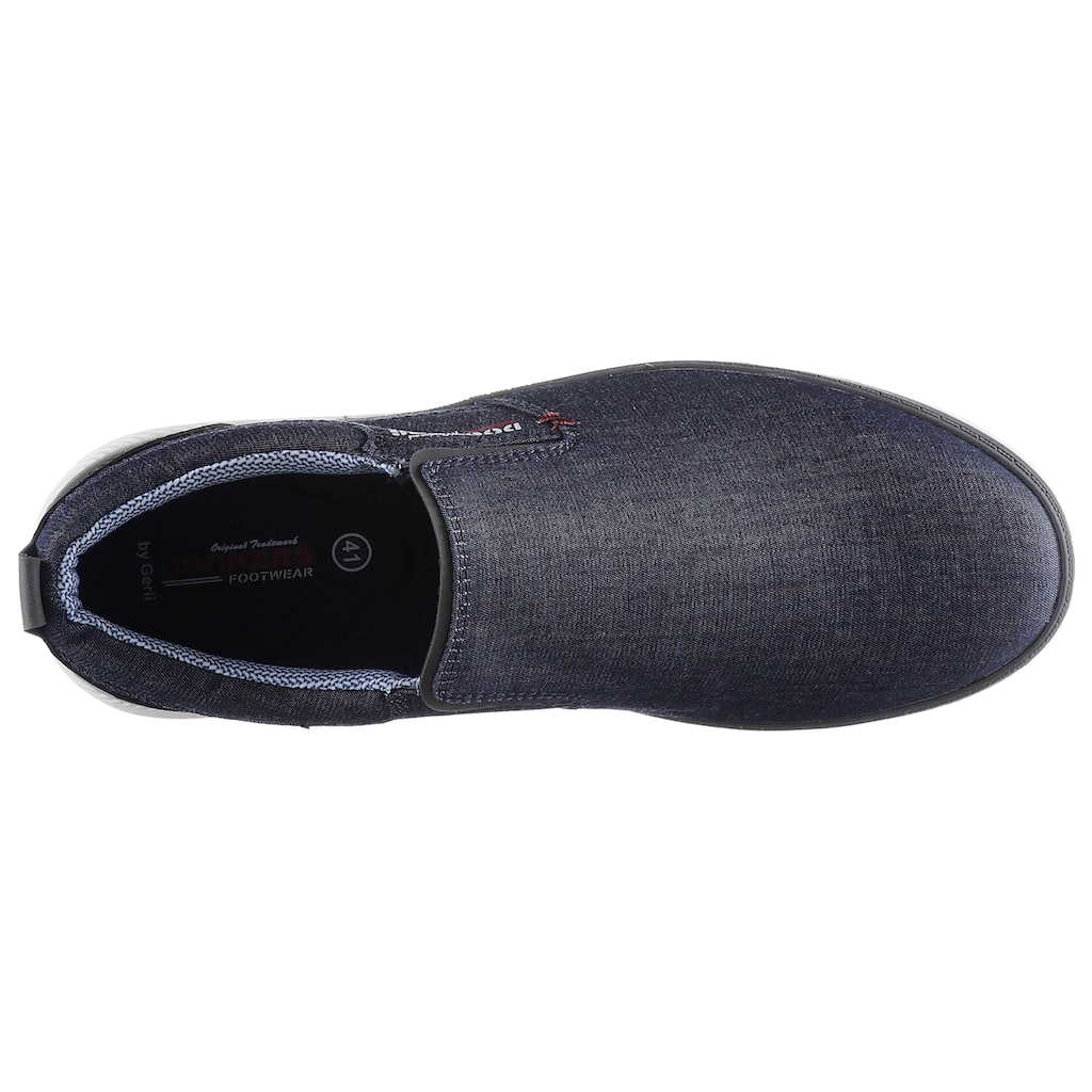 Dockers by Gerli Slipper, Slip-On Sneaker, Freizeitschuh, Schlupfschuh, Stretcheinsätze