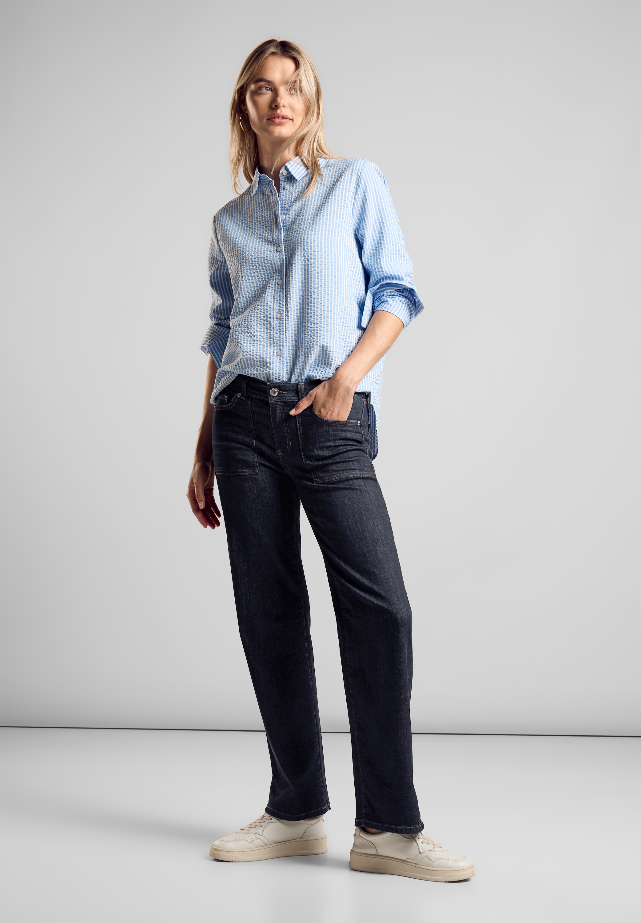 STREET ONE Comfort-fit-Jeans, Middle Waist