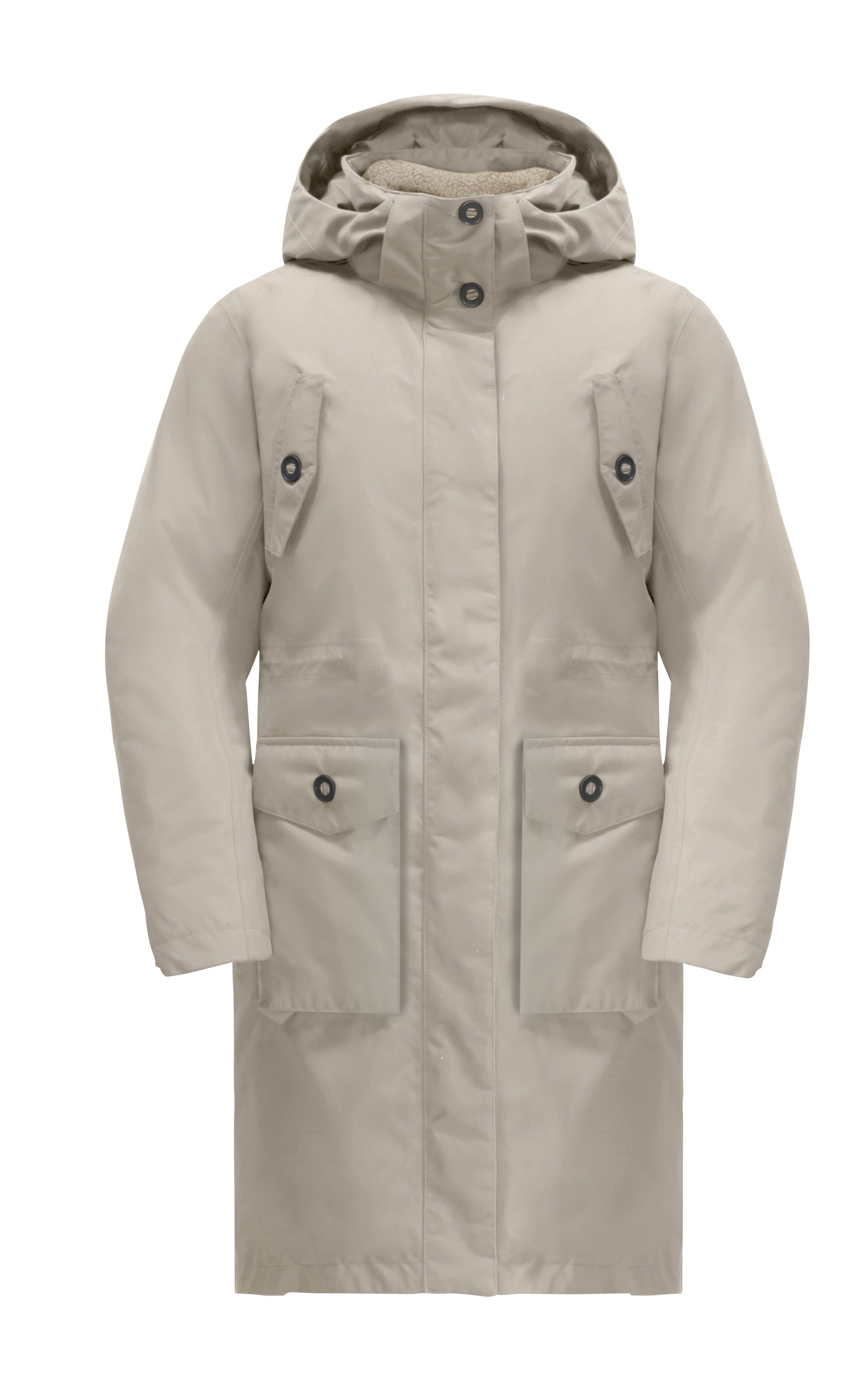 Jack Wolfskin 3-in-1-Funktionsmantel »EISWALD 3IN1 PARKA W«, mit Sherpa Fleece-Innenjacke und abnehmbarer Kapuze