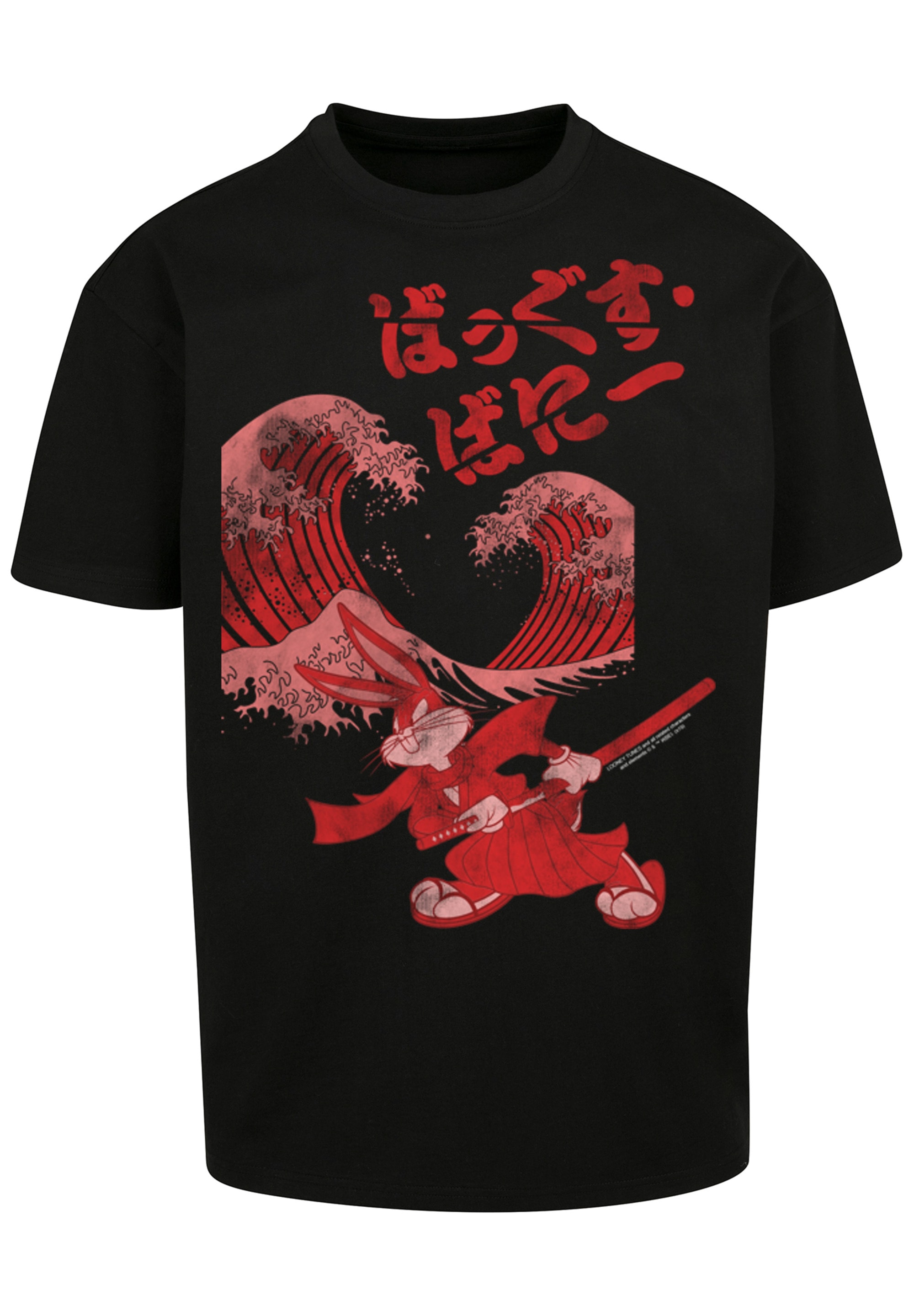 F4NT4STIC T-Shirt »Looney Tunes Bugs Bunny Shogun«, Print