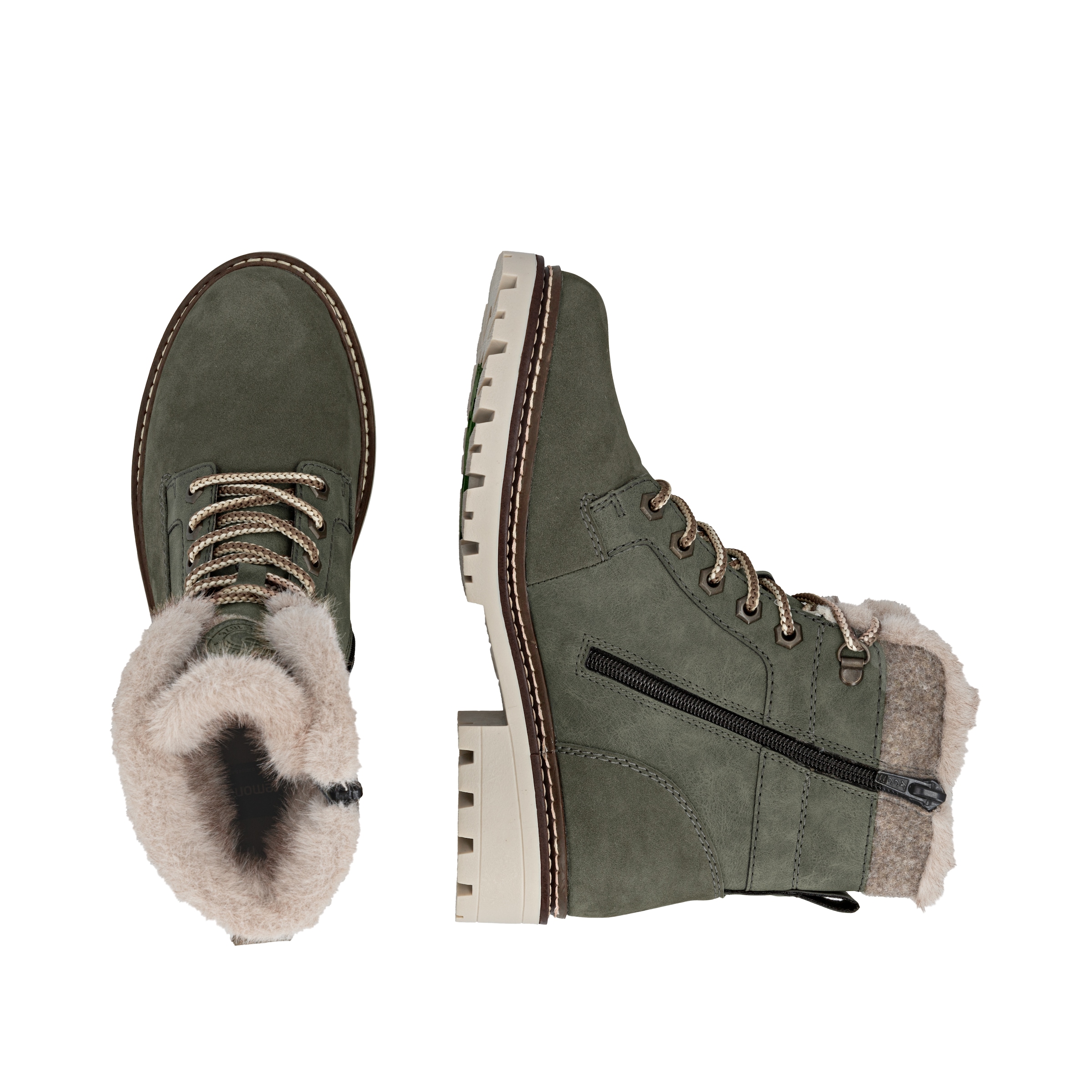 Remonte Winterstiefelette »Elisabeth Hurley-Collection«, Schnürboots mit wasserabweisender TEX-Membran und Fiber Grip