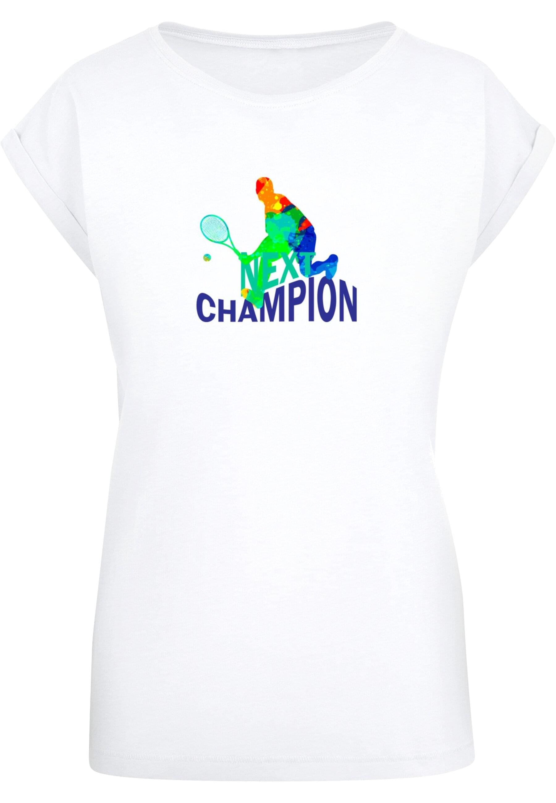 Merchcode T-Shirt »Merchcode Damen Ladies Next Champion Extended Shoulder Tee«, (1 tlg.)