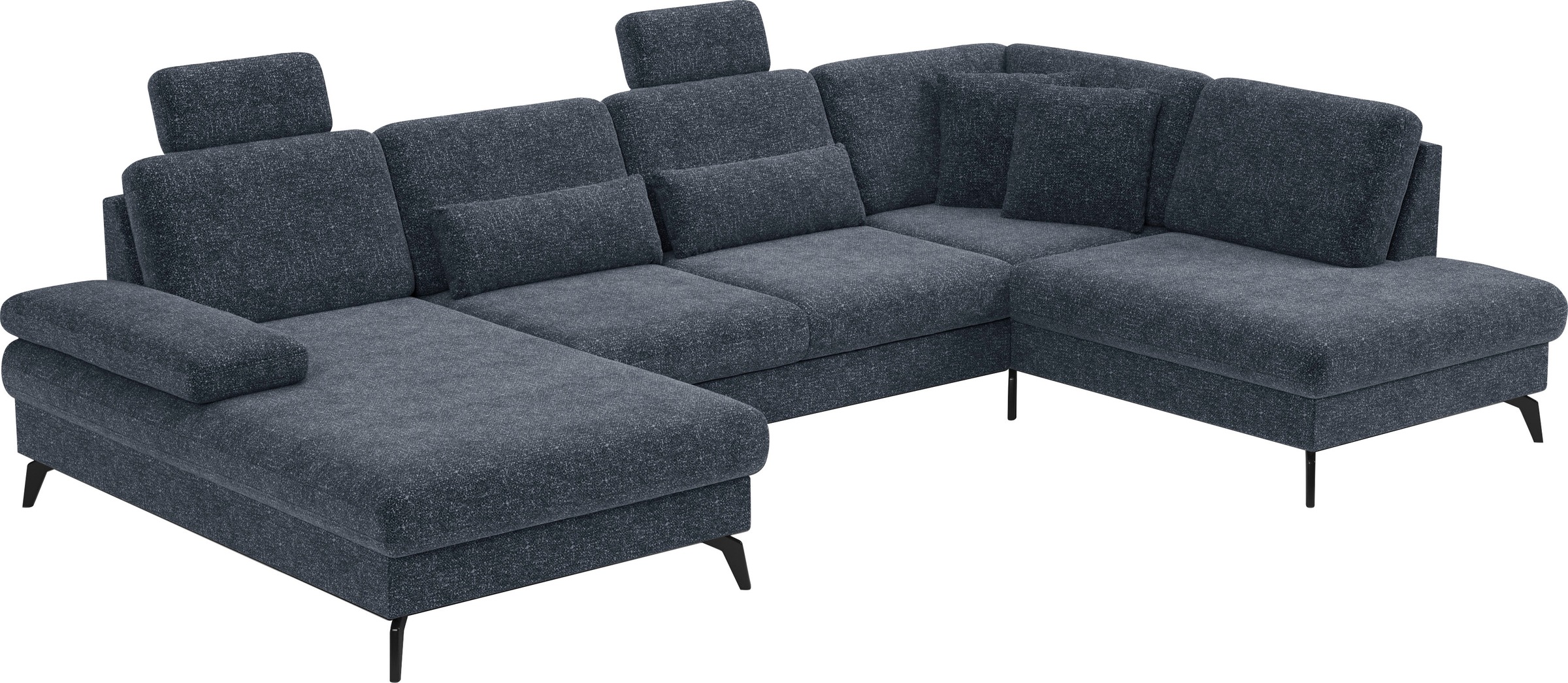 sit&more Wohnlandschaft »Morris U-Form, inkl. Sitztiefenverstellung«, wahlweise mit Armteilverstellung, Bettfunktion & Bettkasten