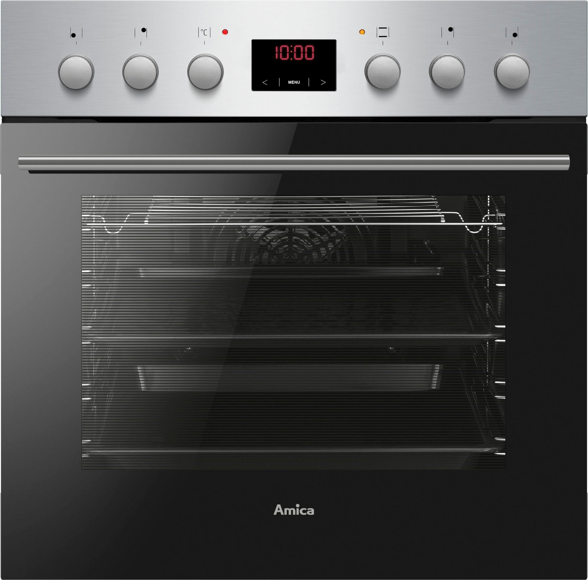 Amica Elektro-Herd-Set »EHC 12550 E«, mit Teleskopauszug nachrüstbar, Steam Clean