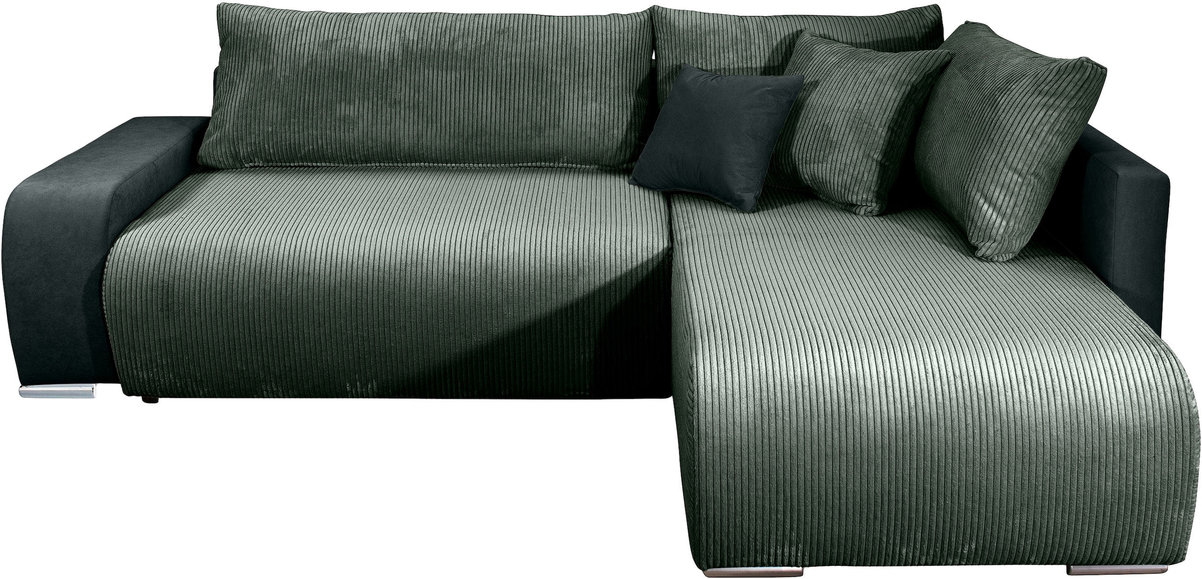COLLECTION AB "Poppy L-Form, B: 227 cm" Schlaffunktion, Bettkasten & 1 Zierkissen