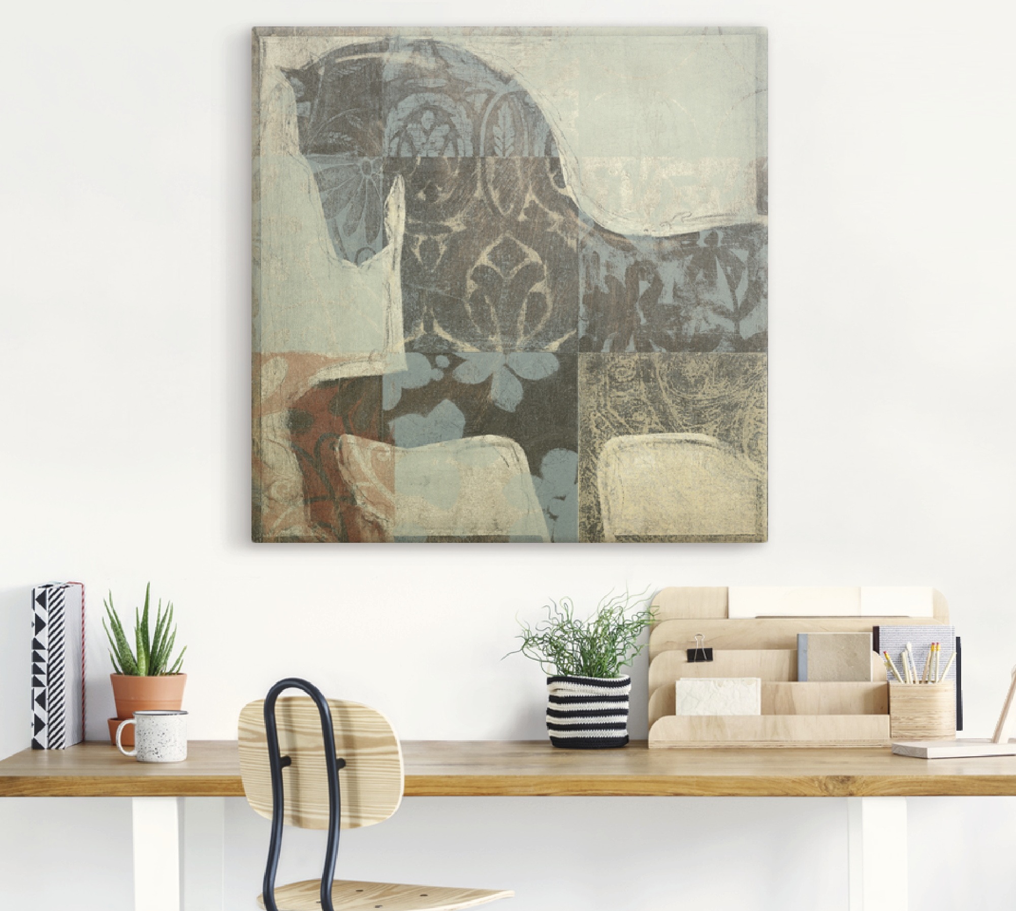 Artland Wandbild "Gemustertes Pferd I" Haustiere 1 Stk. tlg. als Alubild, L günstig online kaufen