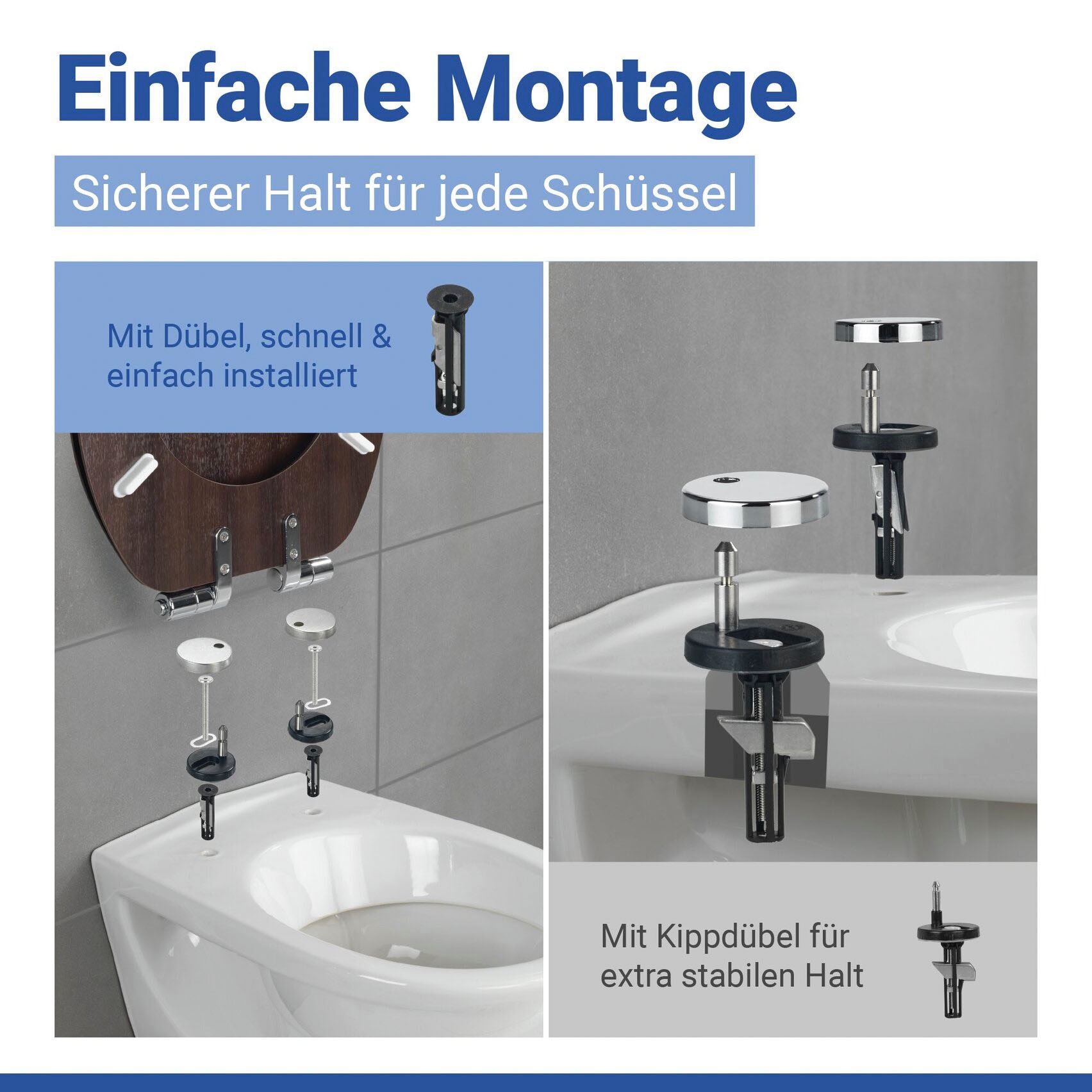 WENKO WC-Sitz »Wenge« Mit Absenkautomatik
