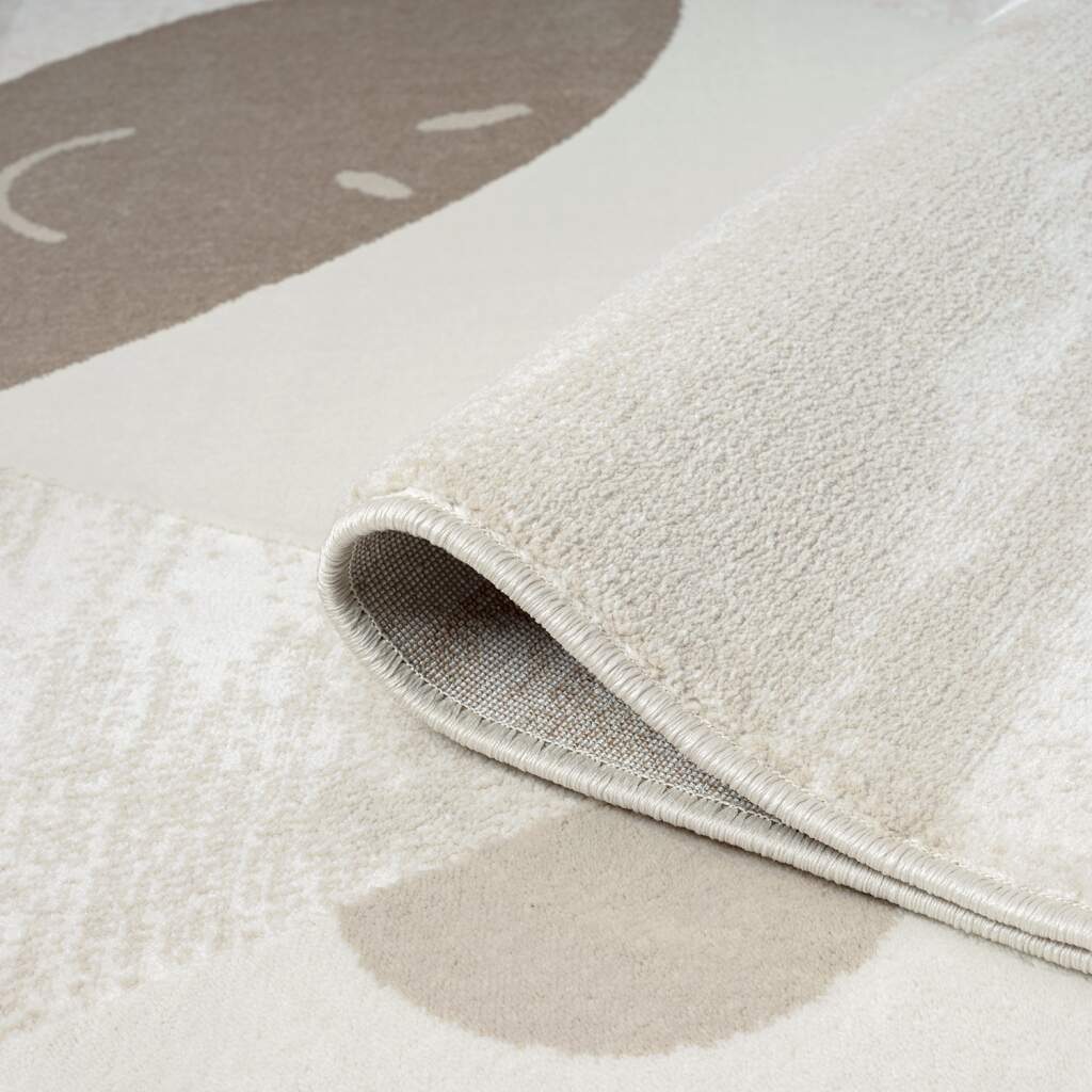 Carpet City Kinderteppich »MARA719«, rund, 11 mm Höhe, Kinderzimmer, Kurzflor,robust,Tiere, Spielzimmer