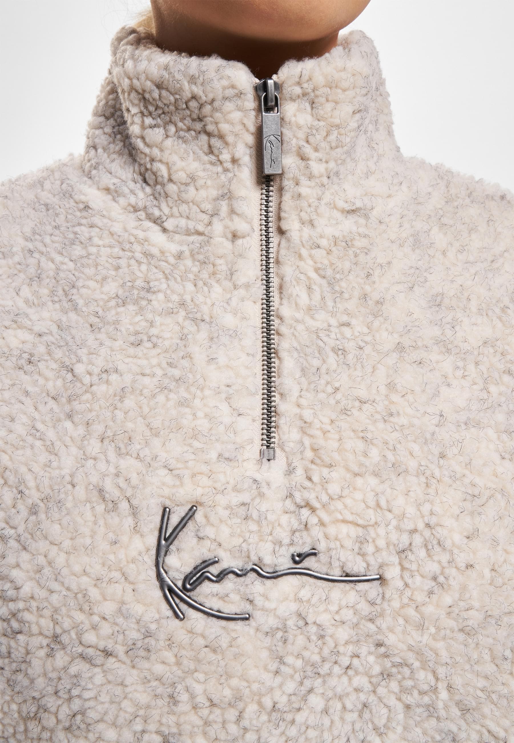 Karl Kani Sweater »Karl Kani Damen KW233-043-1 KK Metal Signature Teddy Troyer«