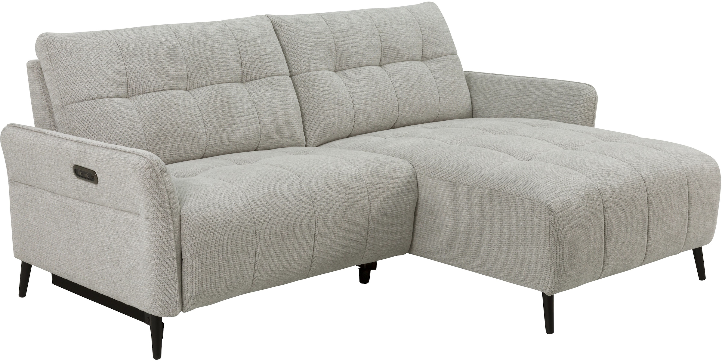INOSIGN Ecksofa »DENIO 3-Sitzer, L-Form (Breite 209cm), elektr. Relaxfunktion, USB-A/C«, Liegefunktion durch Recliner, Federkernpolsterung