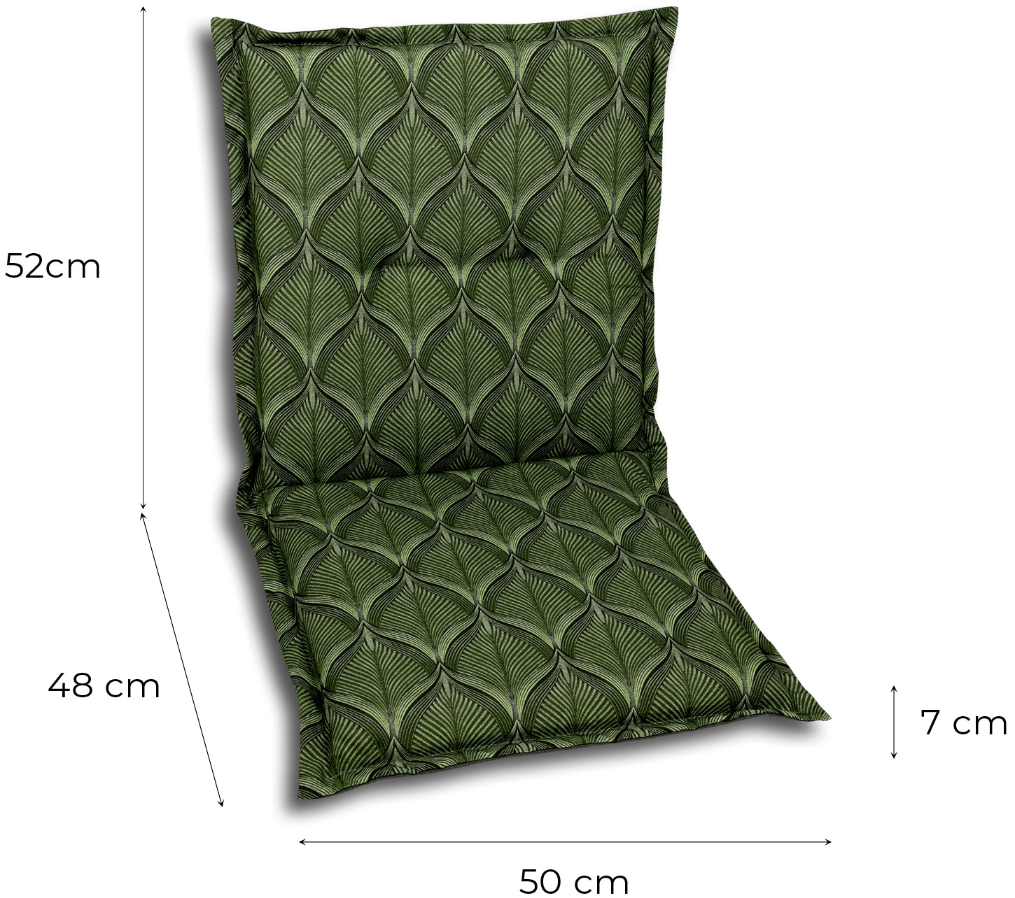 GO-DE Sitzauflage, Maße ca.: 50 cm x 100 cm x 7 cm