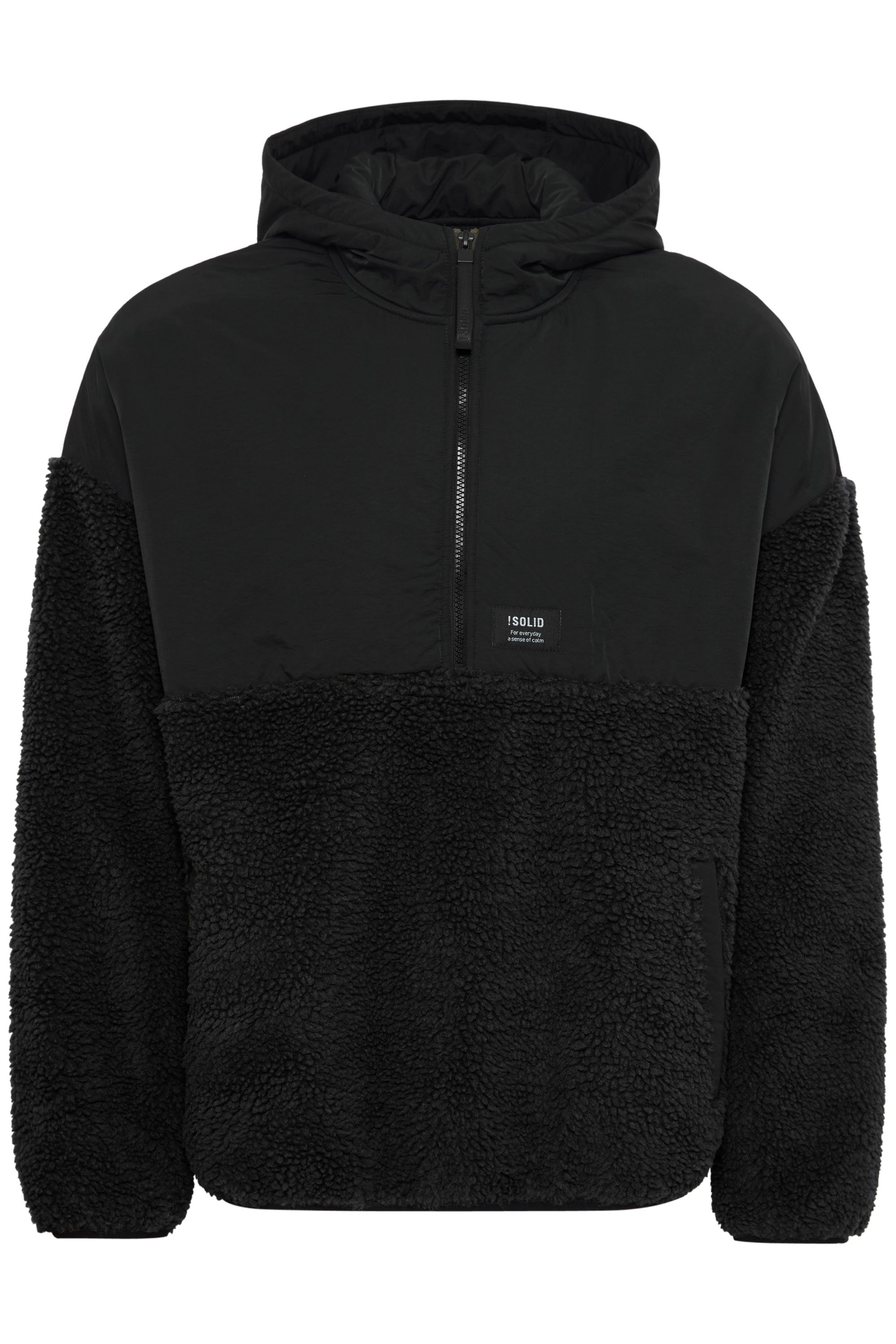 Solid Fellimitatjacke "Fellimitatjacke SDMarco", mit Kapuze