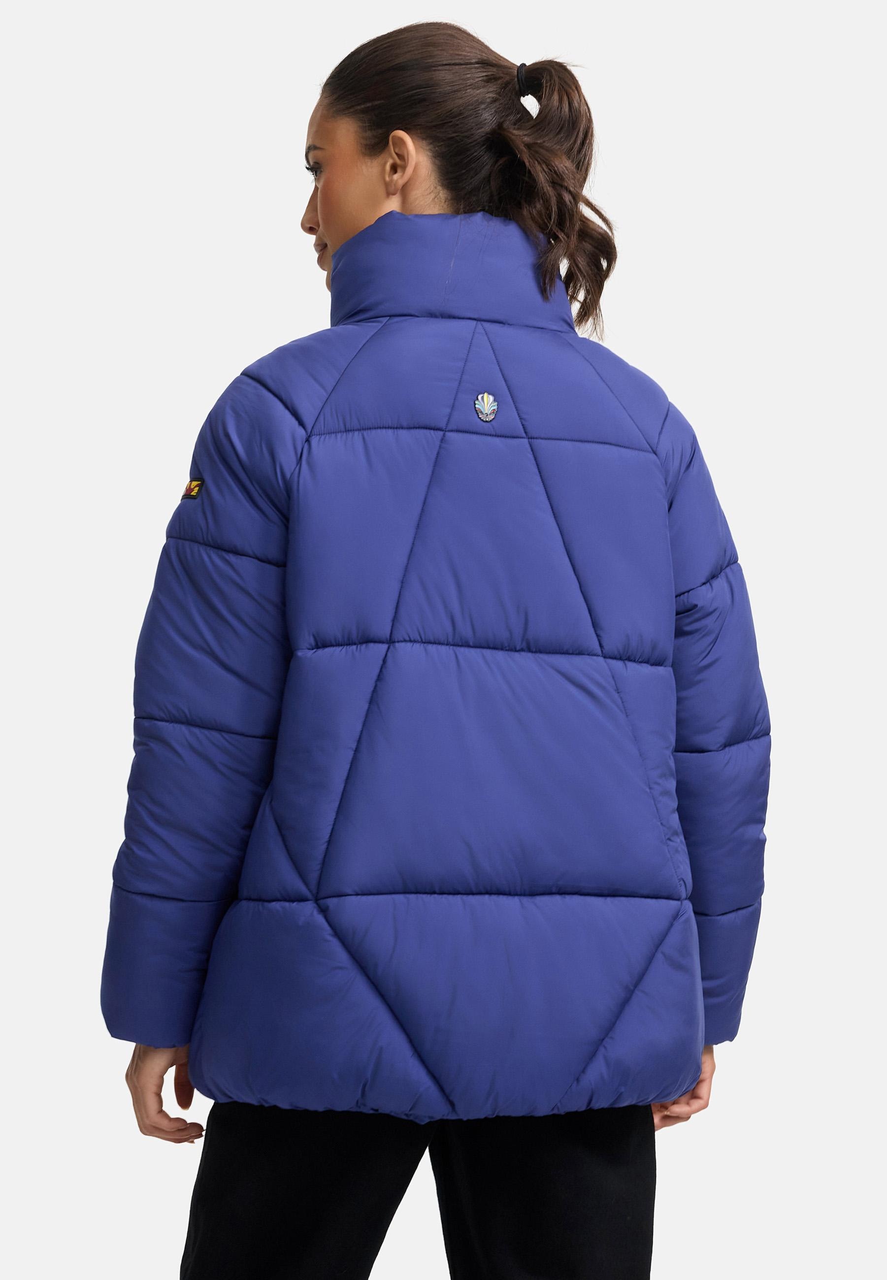 Navahoo Steppjacke »Schokolinaa 14«, ohne Kapuze, Winterjacke mit modischer Steppung & hohem Kragen