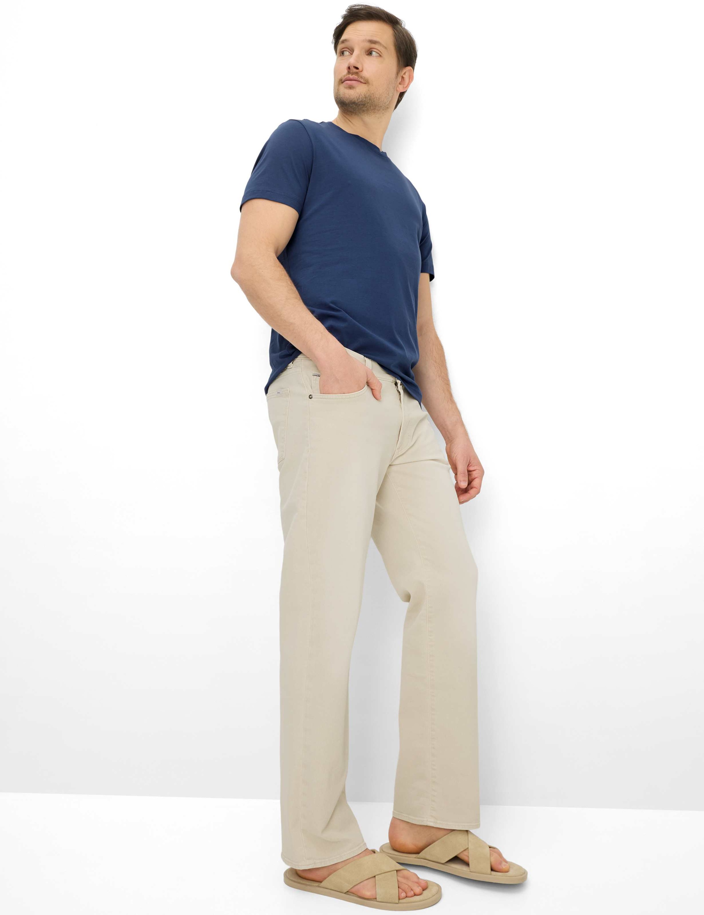 T-Shirt BRAX "Style TED", Damen, Gr. XXXL (58/60), dunkelblau, 98% Baumwolle, 2% Elasthan, Rundhals, Shirts T-Shirt 2