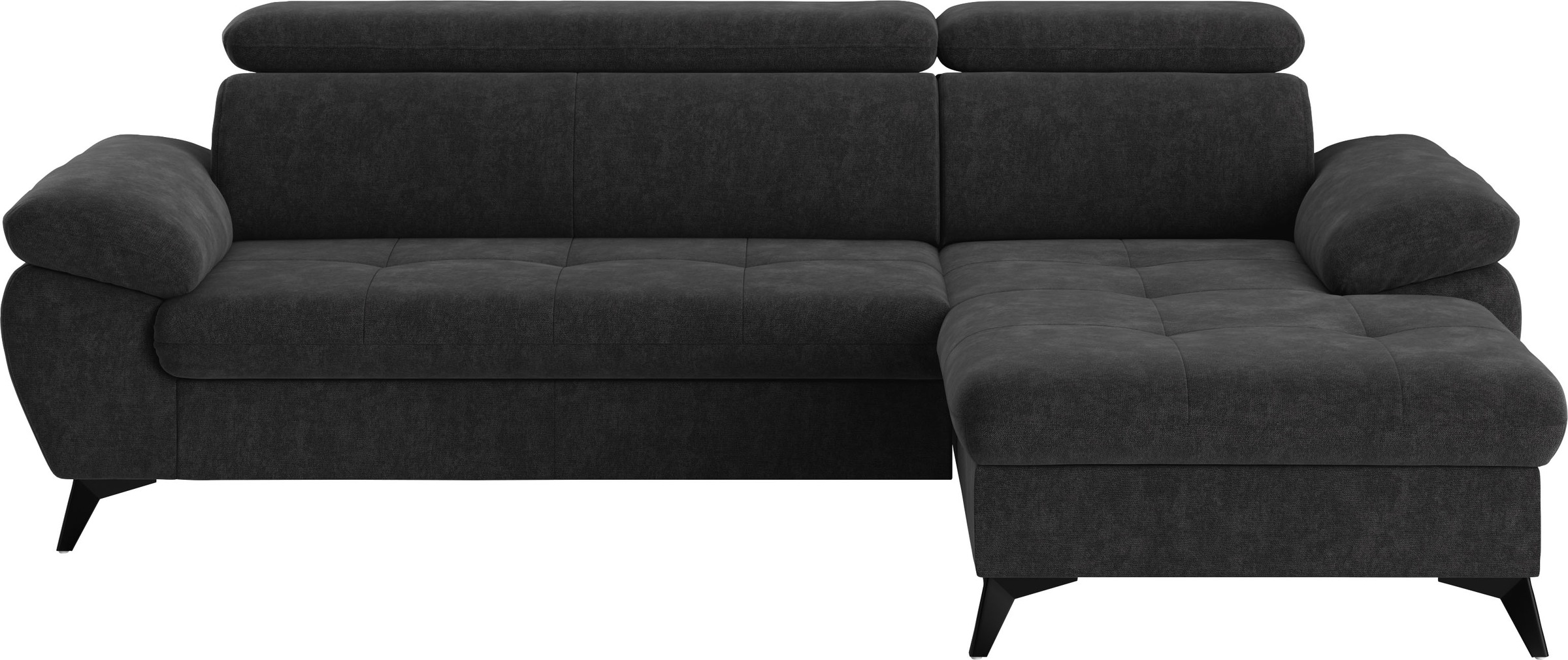 COTTA Ecksofa "Hudson L-Form, B: 261 cm" mit Kopfteilverstellung, optional günstig online kaufen