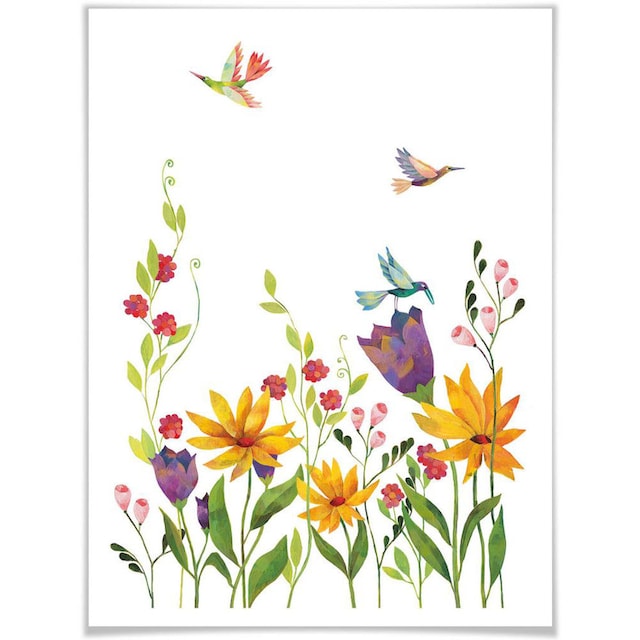 Wall-Art Poster »Blanz Blumen Blütenpoesie Floral«, Blumen, (1 St.), Poster,  Wandbild, Bild, Wandposter bestellen | BAUR