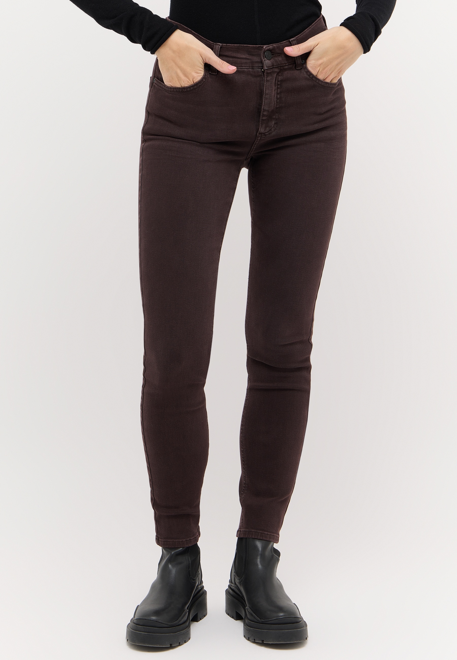 ANGELS Slim-fit-Jeans "SKINNY" aus Baumwollmischung, mit Gürtelschlaufen