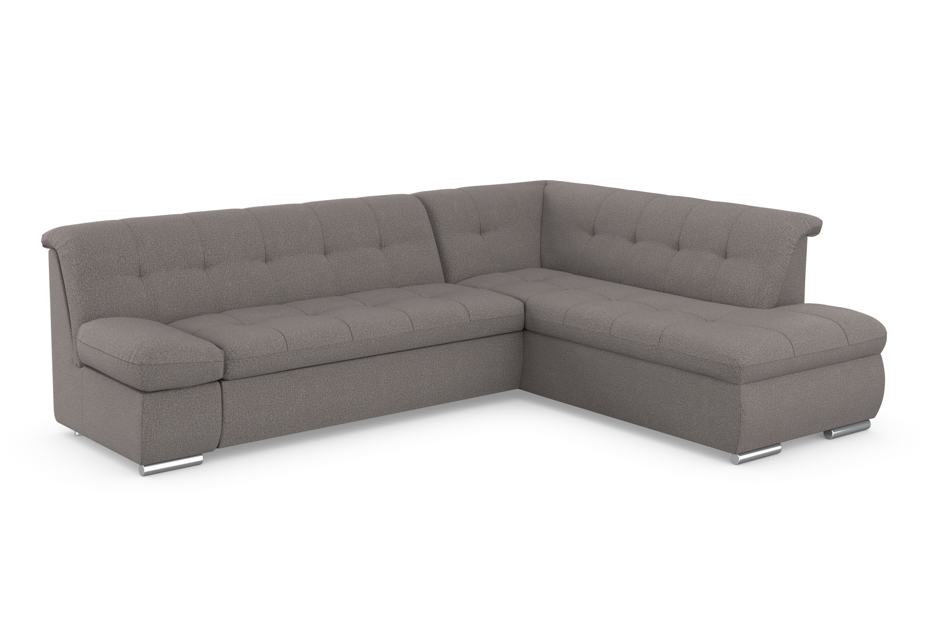 DOMO collection Ecksofa "MONA 271x213 cm, modern und komfortabel" whlw. mit Bett- und Armlehnfunktion, L-Form