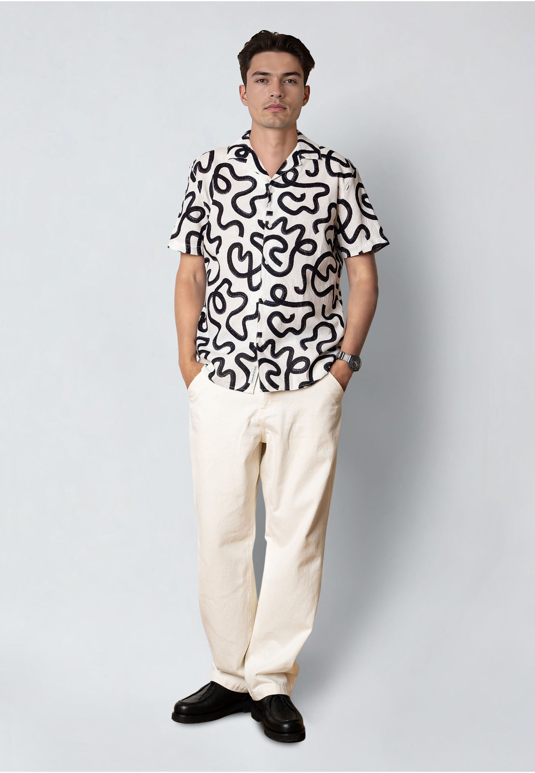 Clean Cut Copenhagen Kurzarmhemd »Clean Cut Copenhagen Bowling Cleave Printed S/S Shirt« 1
