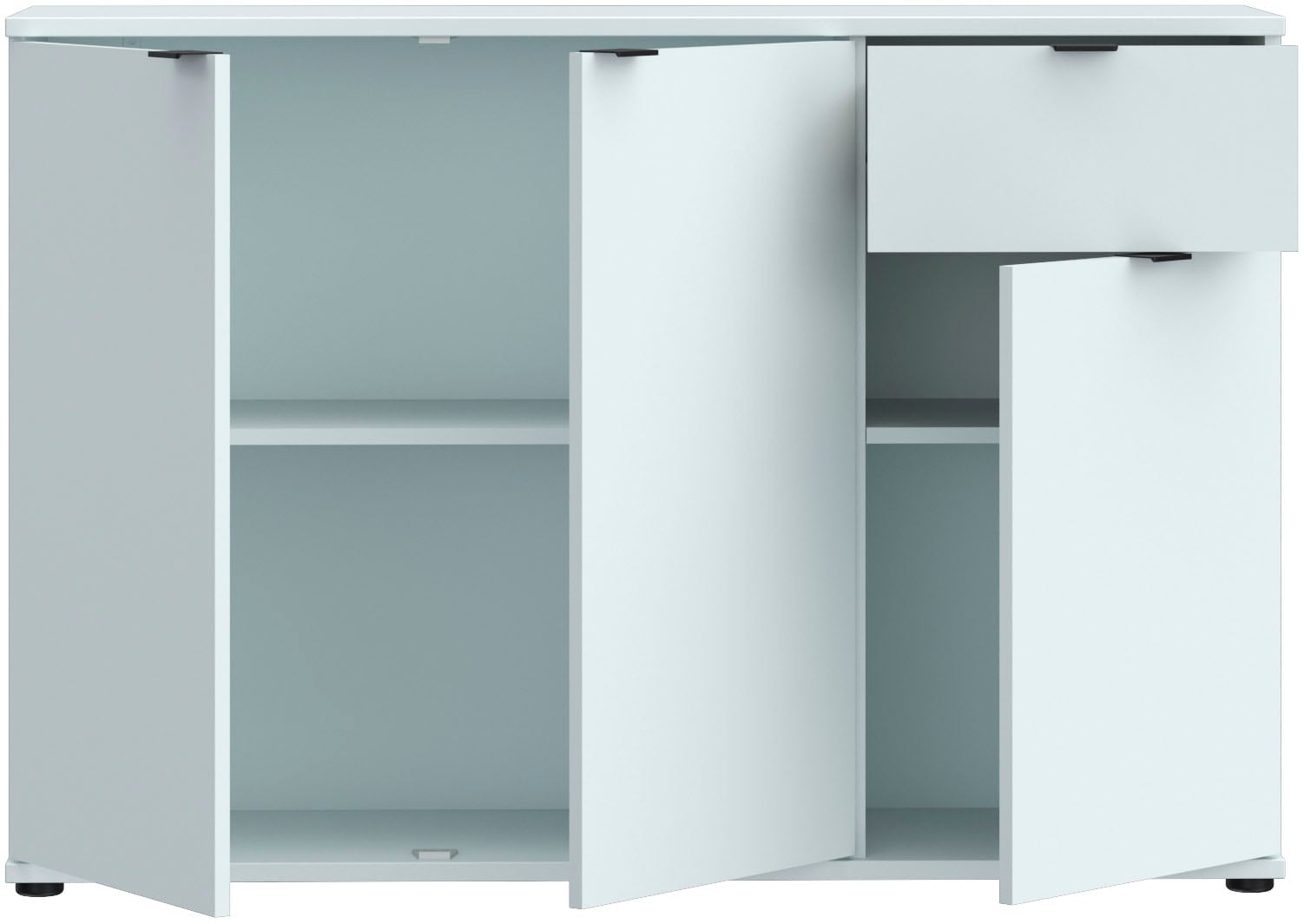 FORTE Sideboard »Ganymede«, Sideboard, Stauraum, Schublade; Metallgriffe, 4 Dekore, Breite 119,8cm