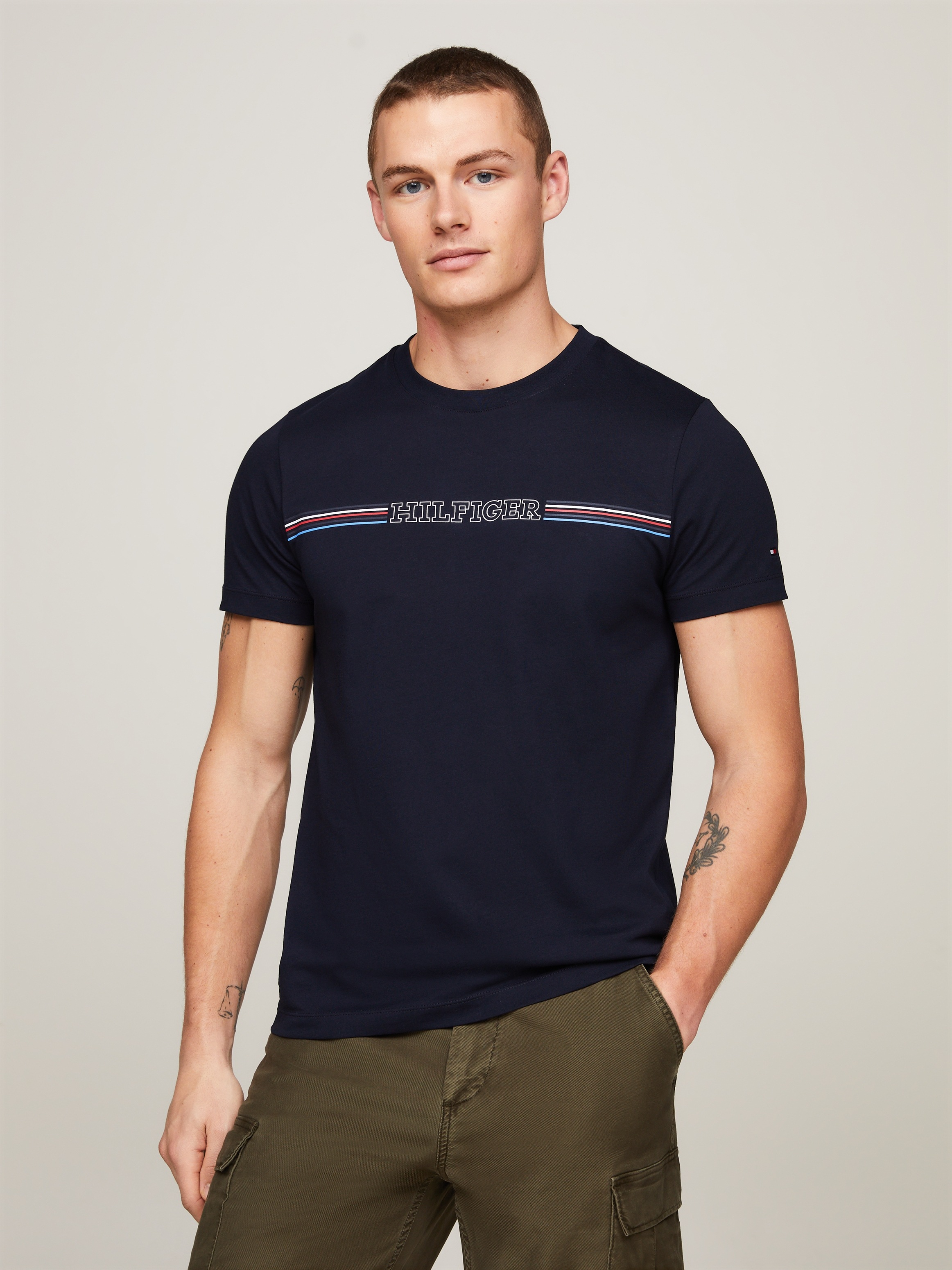 Tommy Hilfiger T-Shirt "STRIPE CHEST TEE" günstig online kaufen