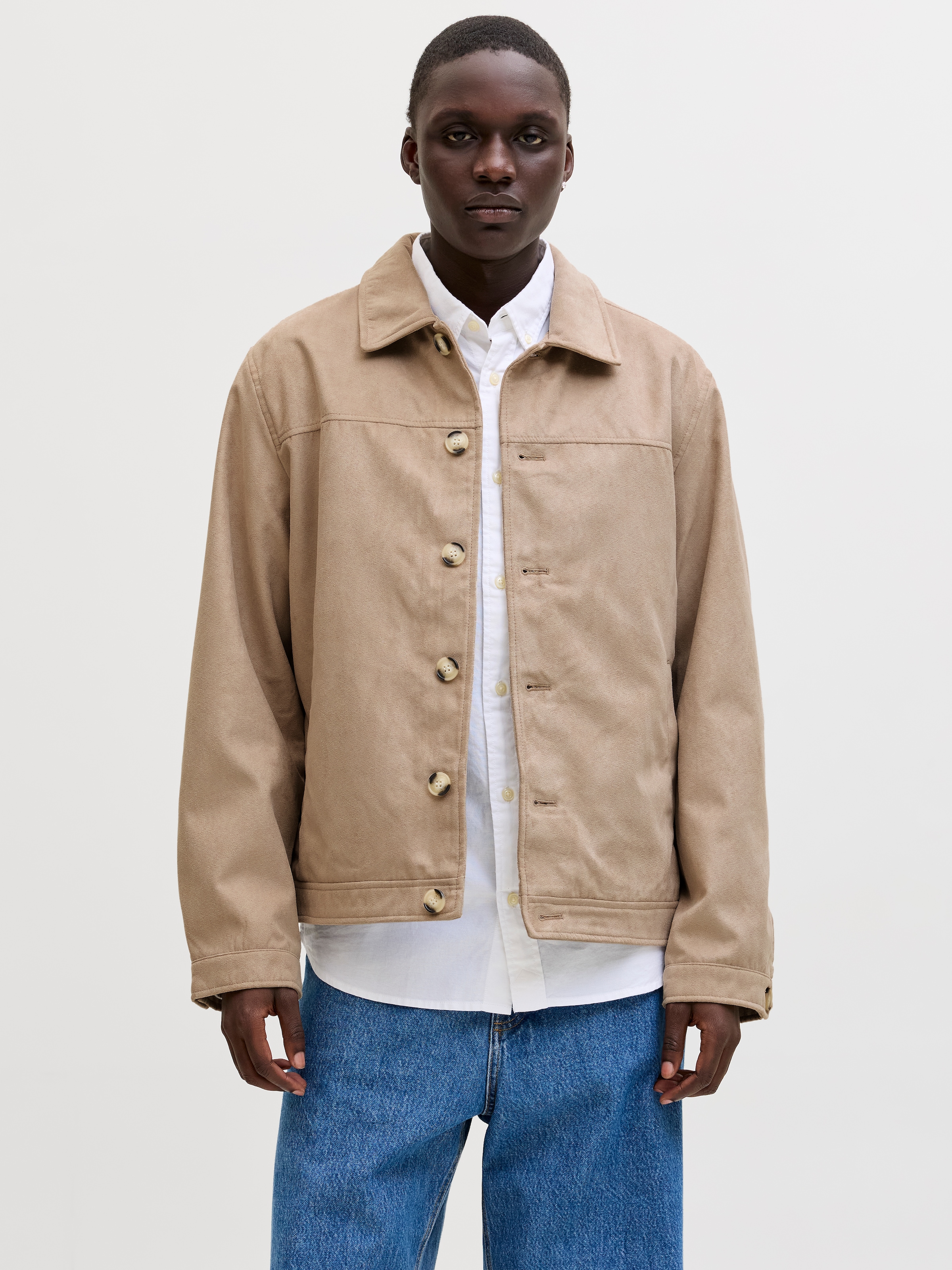 Jack & Jones Hemdjacke "JJECASABLANCA SHACKET SN" mit auffälliger Knopfleis günstig online kaufen