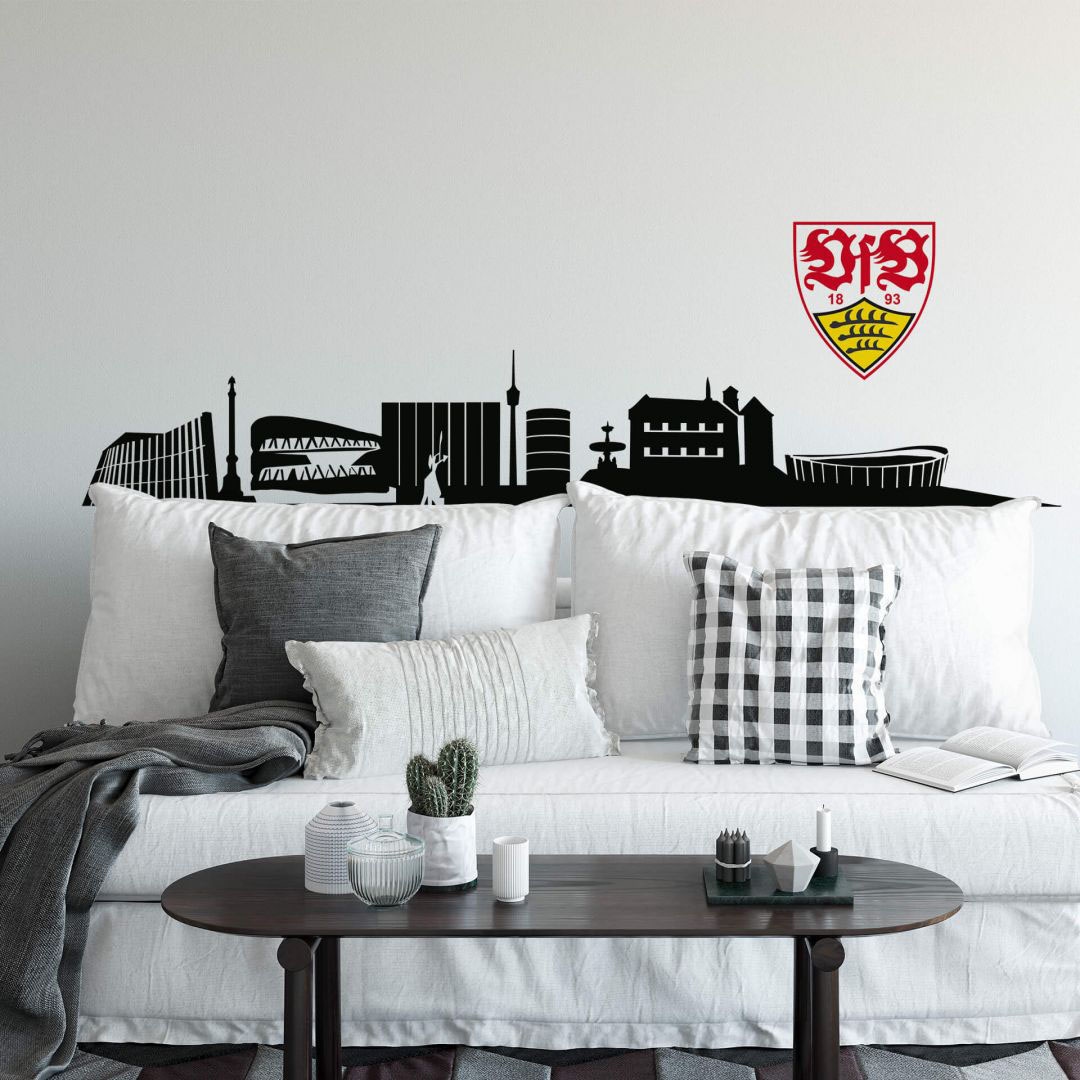 mit Wall-Art Logo«, kaufen BAUR (1 Skyline | St.) »VfB Stuttgart Wandtattoo