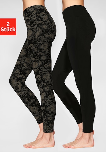 H.I.S Leggings (2er-Pack) raštuotas ir unive...