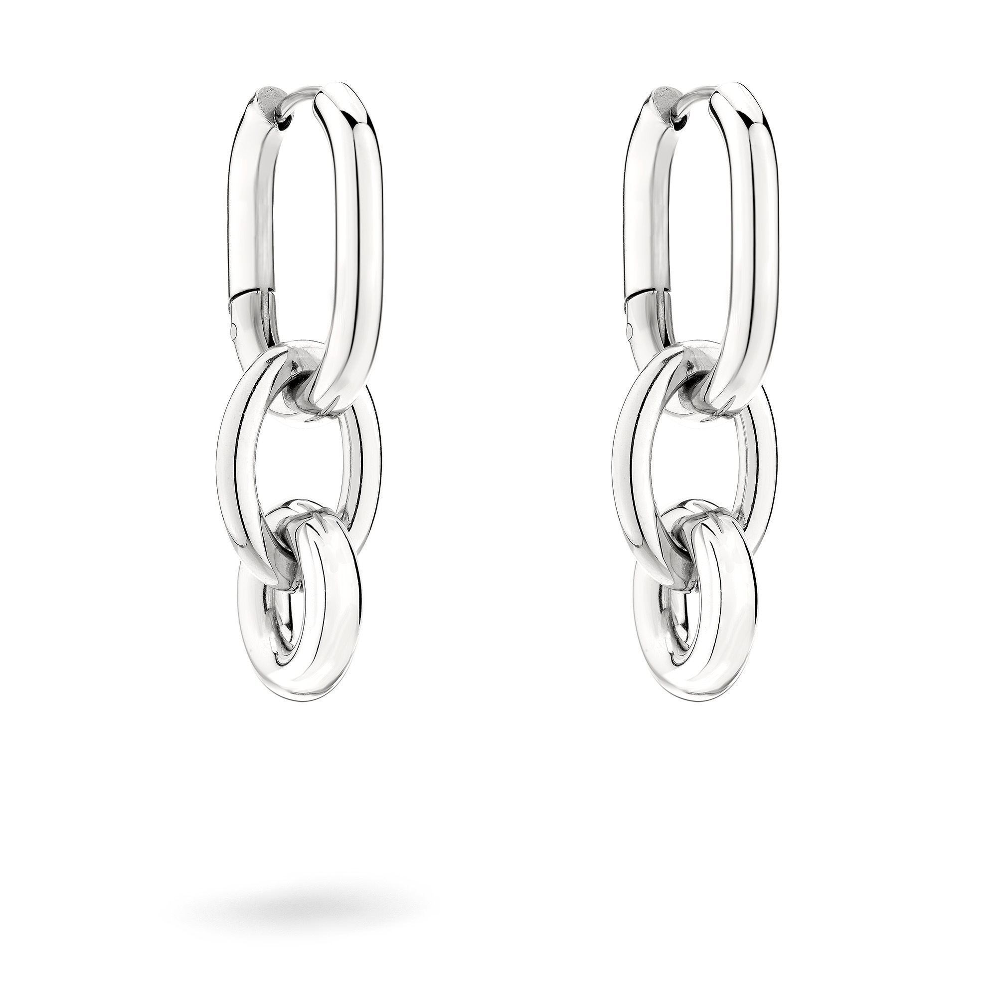 Liebeskind Berlin Paar Creolen »Schmuck Geschenk Edelstahl Ohrringe Modern Knot«, Einhänger abnehmbar