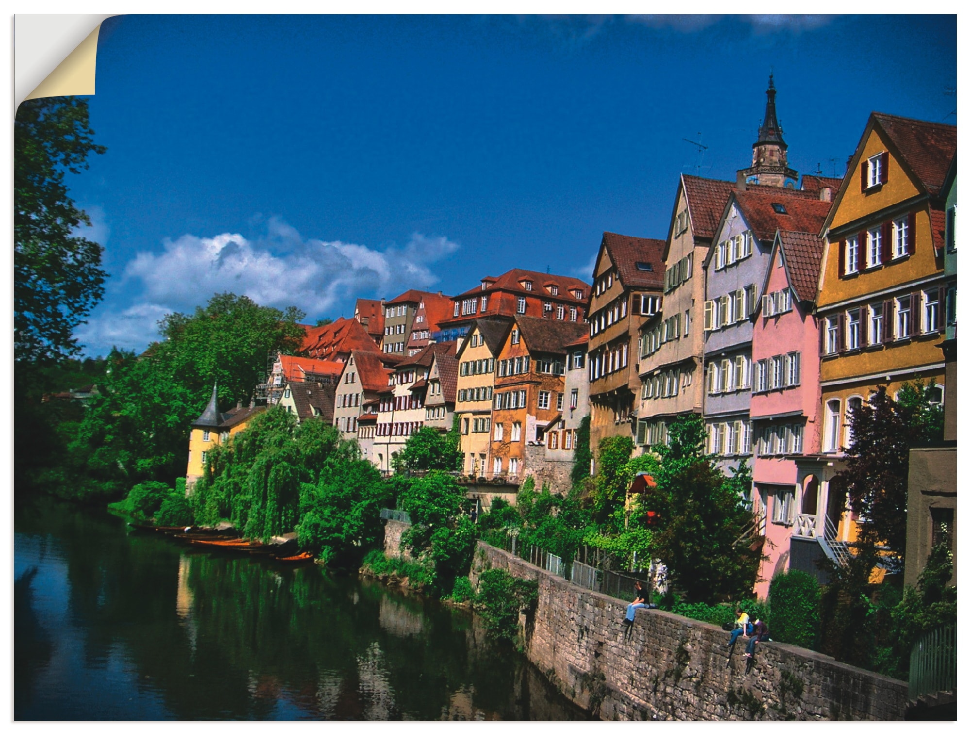Artland Wandbild »Tübingen am Neckar«, Garten, (1 St.), als Alubild, Leinwandbild, Wandaufkleber oder Poster in versch. Größen
