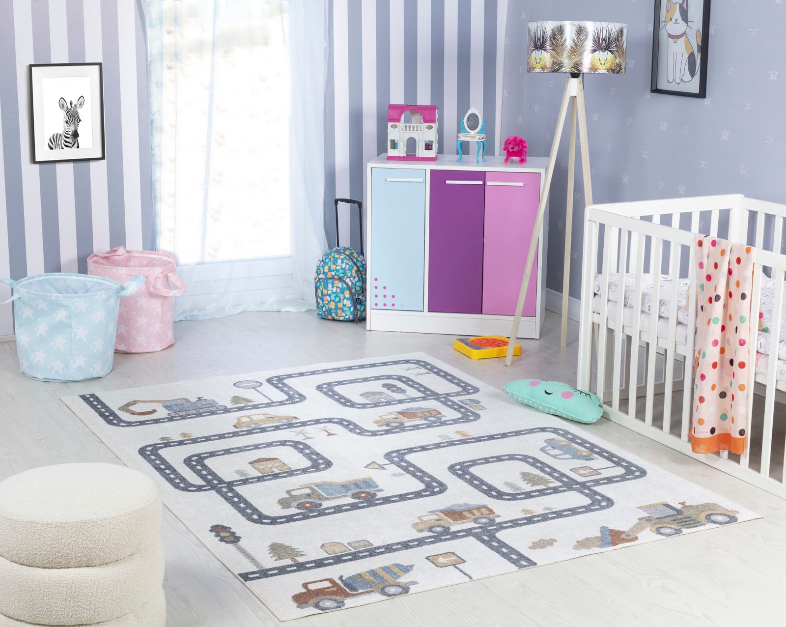 Surya Kinderteppich »OSAKA« rechteckig 6 mm ...