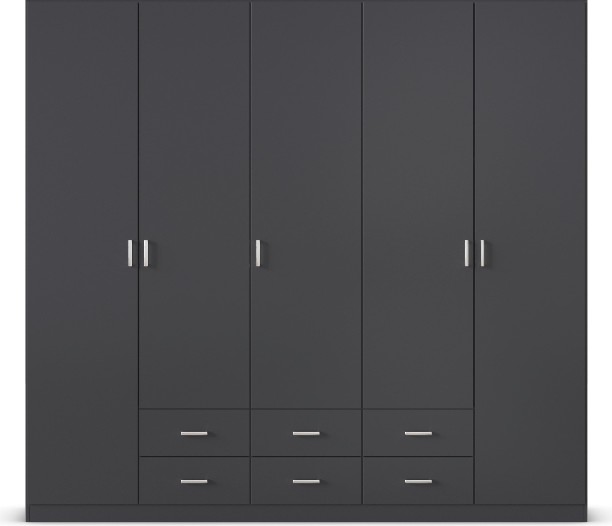 rauch Drehtürenschrank »Kleiderschrank Garderobe GAMMA Breiten 226 cm« in 3 Ausstattungen BASIC/CLASSIC/PREMIUM (inkl. SOFT-CLOSE-Funktion),  mit Schubladen, verschiedene Griff-Varianten TOPSELLER MADE IN GERMANY