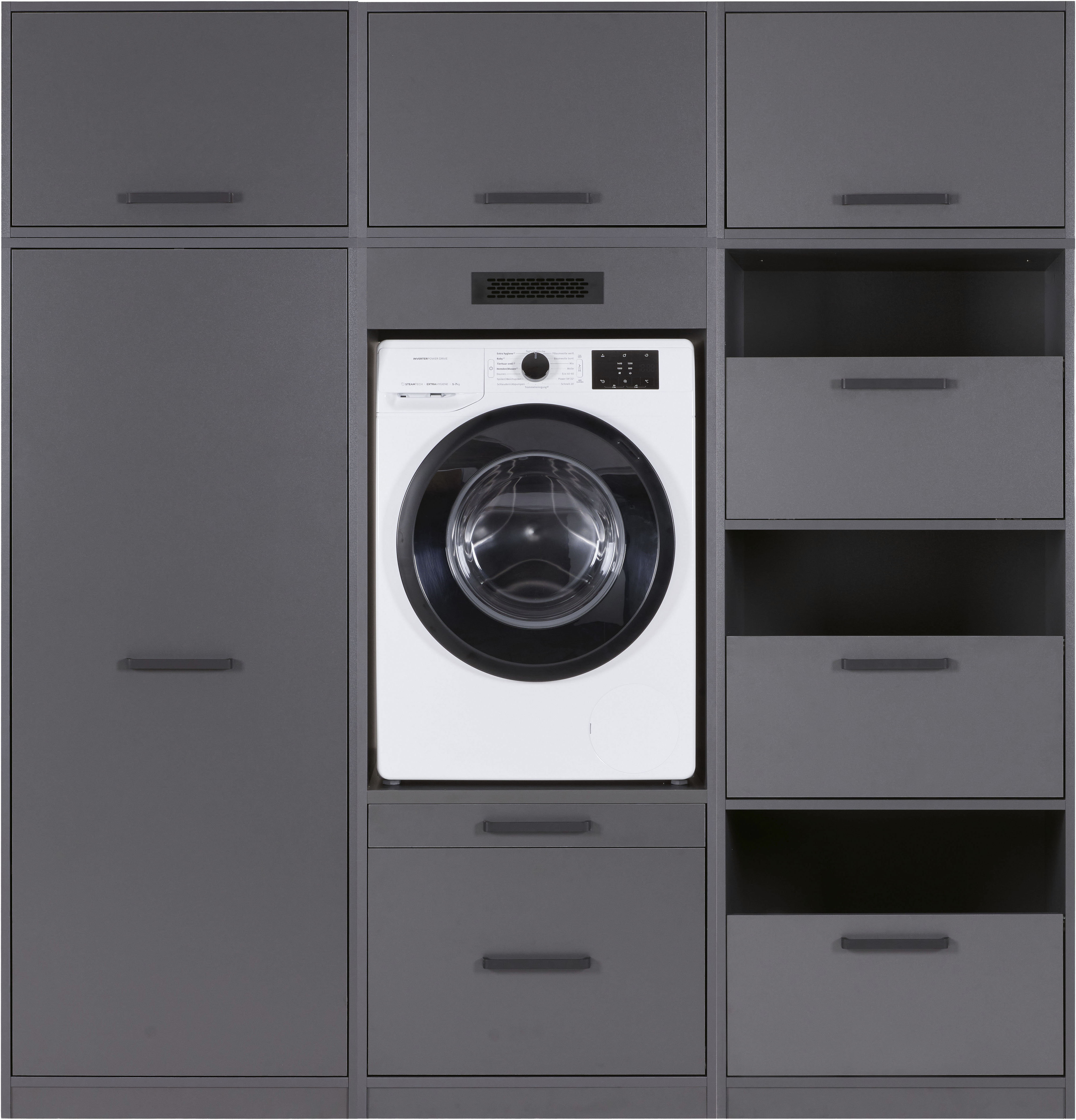 Inter Link 1100000002199 "Norela, Waschmaschinenumbauschrank, Geräteschrank mit Wäscheschrank" 6 Stk. tlg.