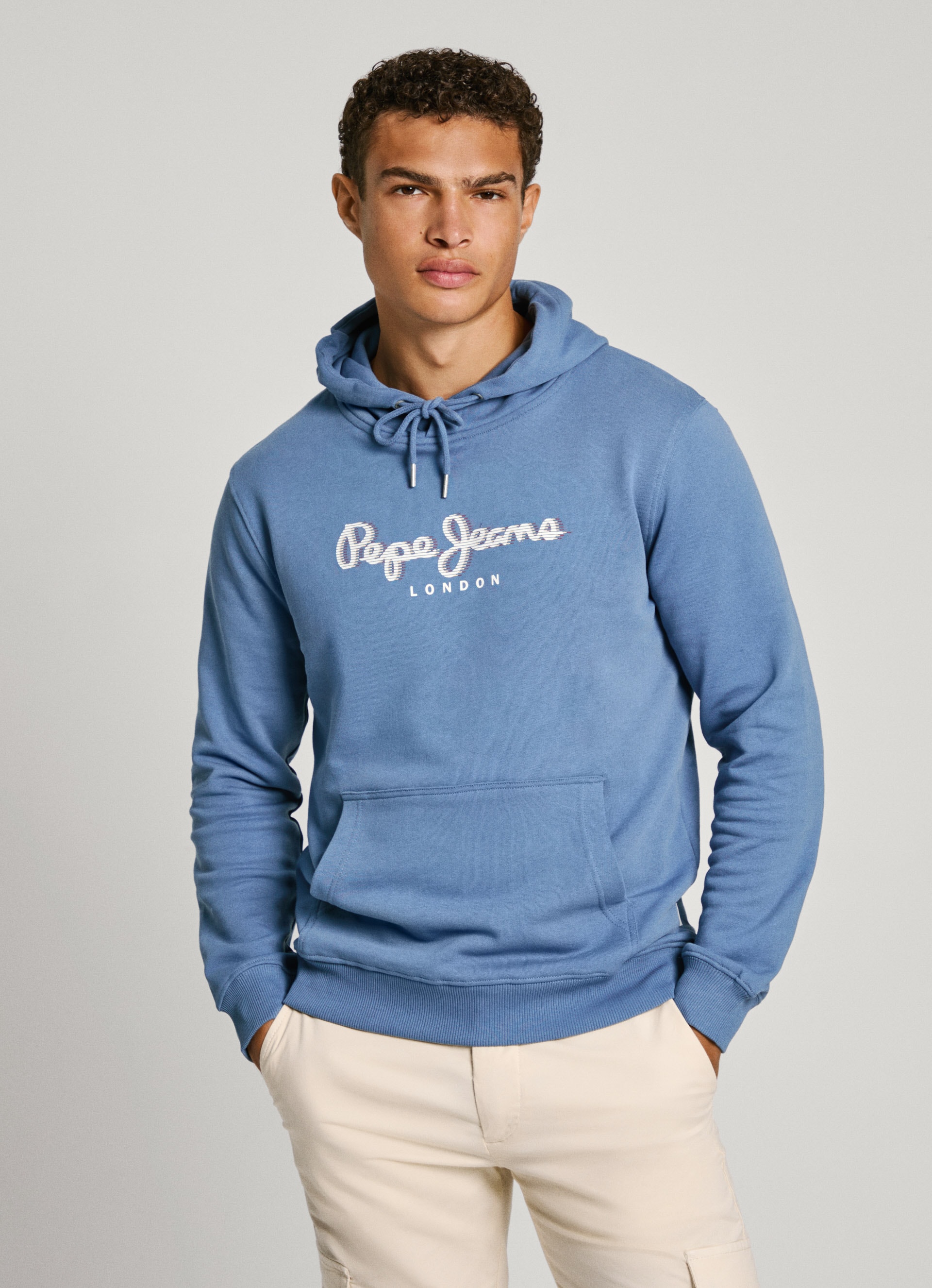 Pepe Jeans Hoodie "SAUL HOODIE", mit Logoprint in 3-D Optik