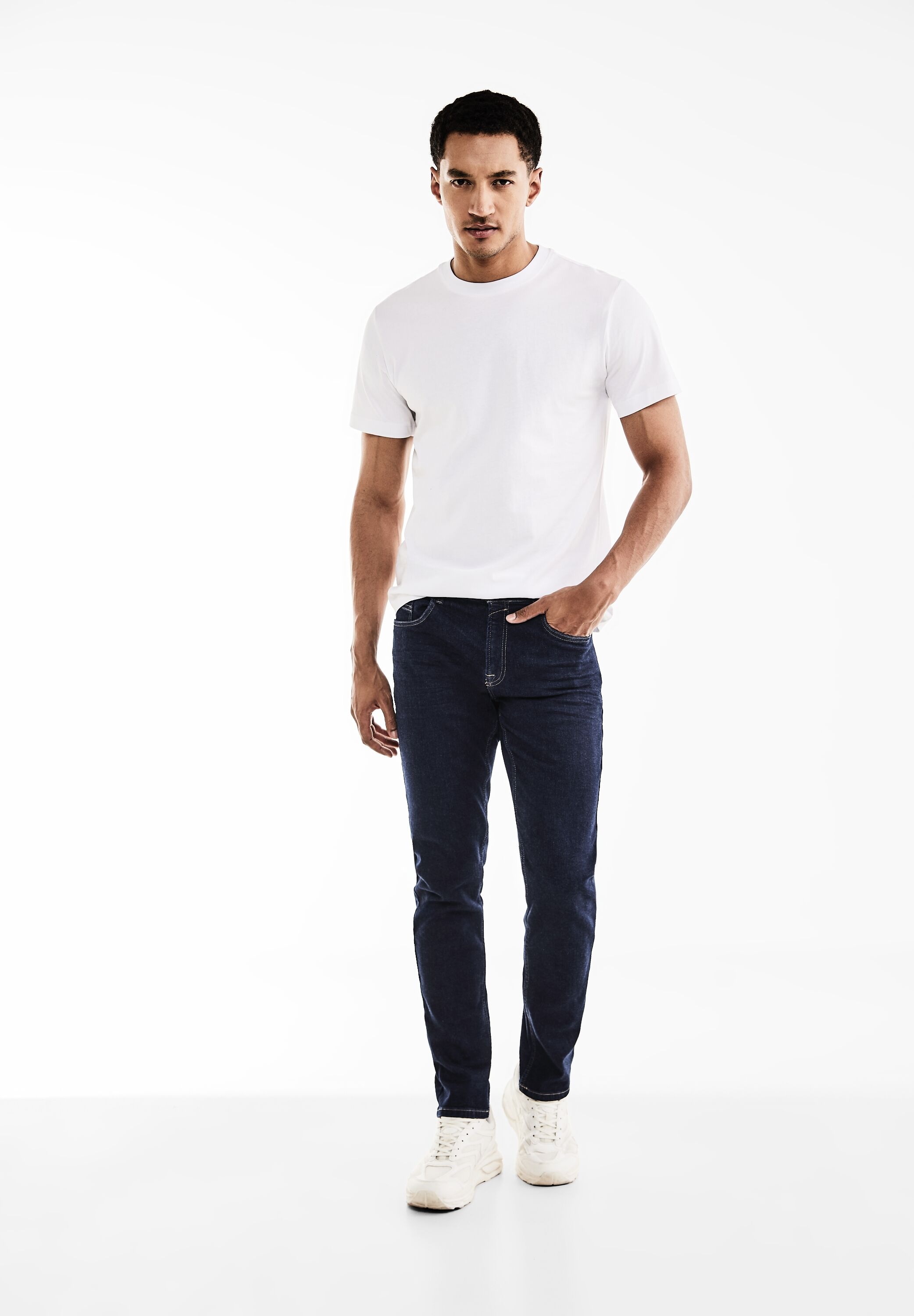 STREET ONE MEN Gerade Jeans, Middle Waist