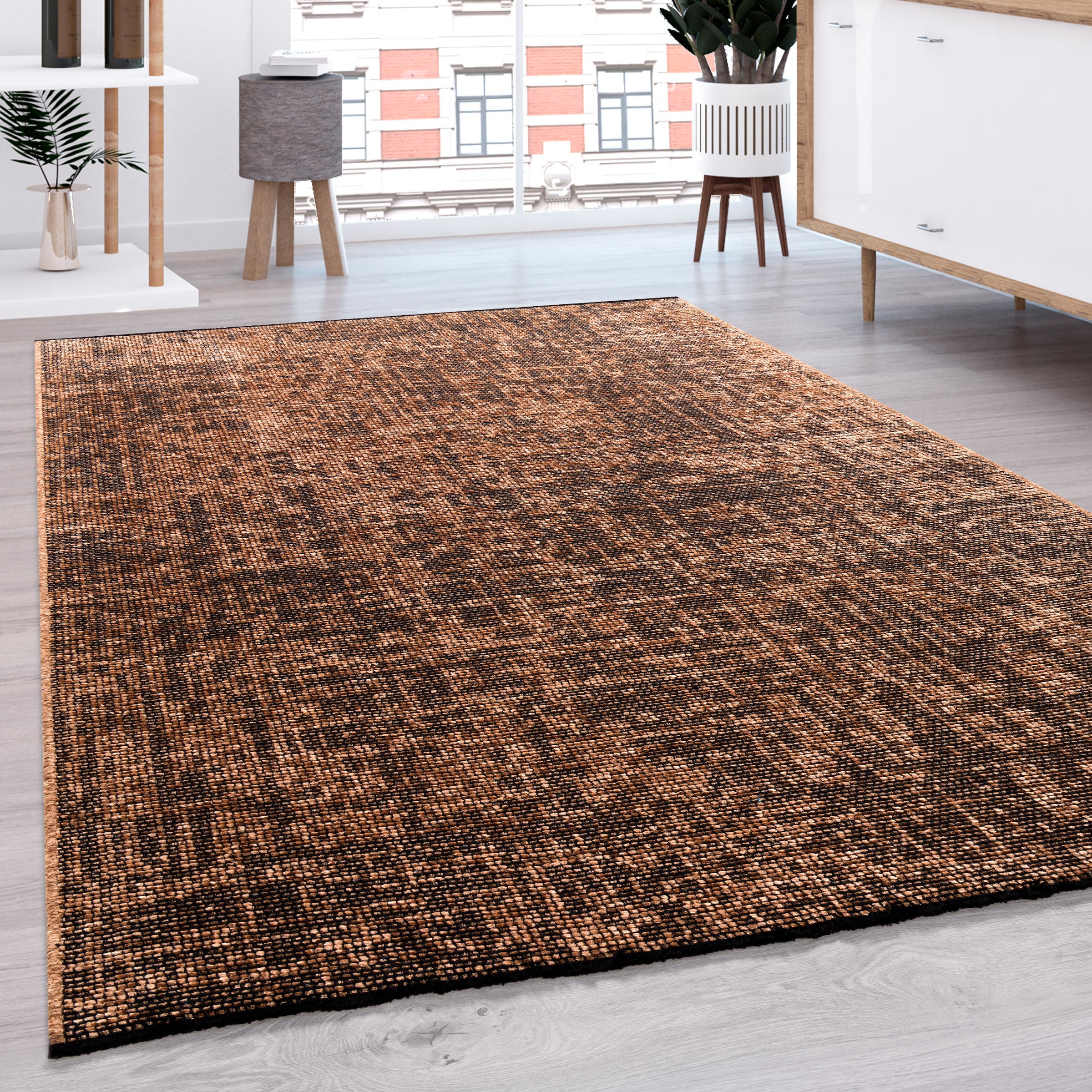 Paco Home Teppich "Melbourne 690" rechteckig 4 mm Höhe Flachgewebe, moderne günstig online kaufen