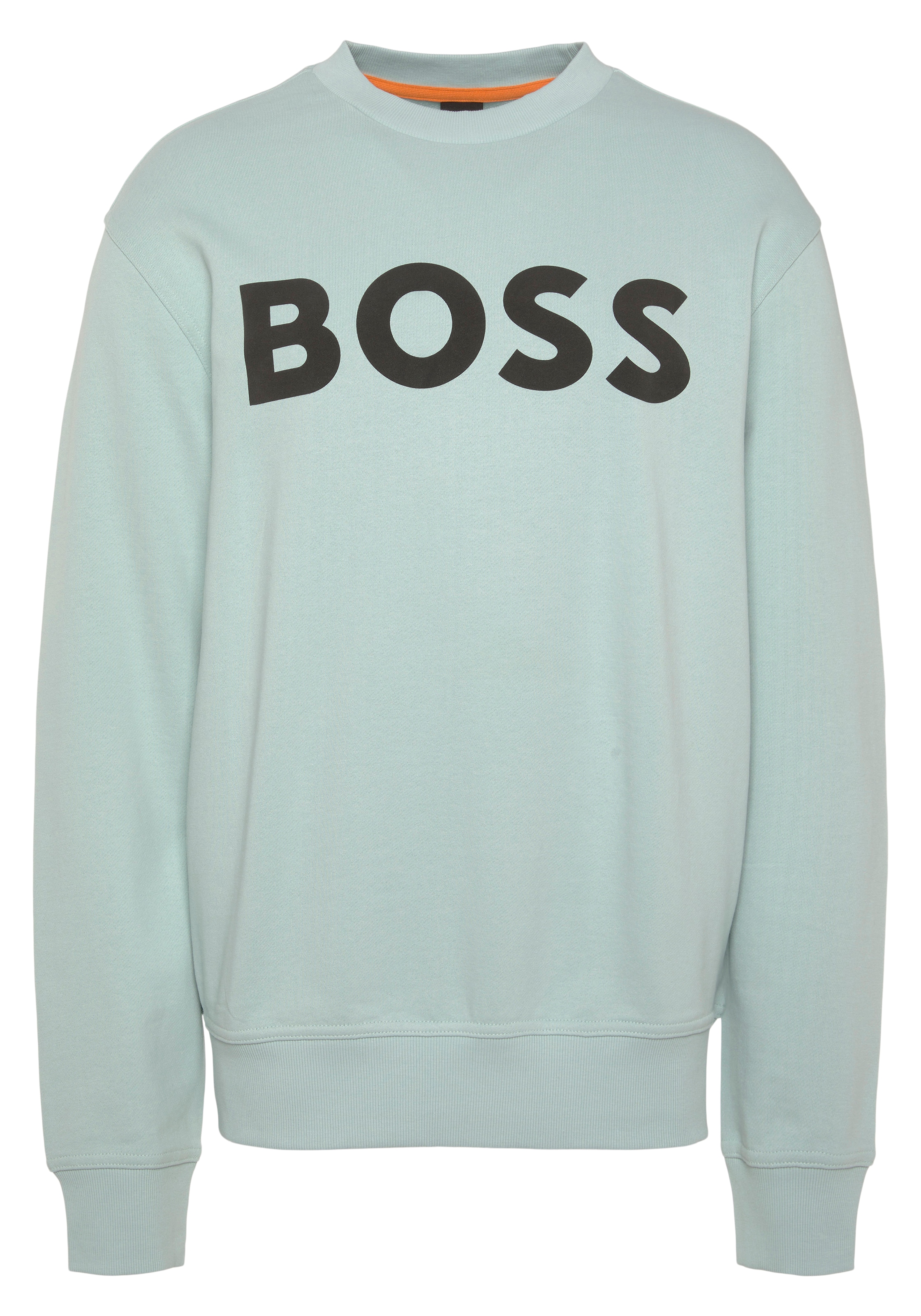 BAUR | ▷ Sweatshirt Rundhalsausschnitt mit BOSS »WeBasicCrew«, bestellen ORANGE