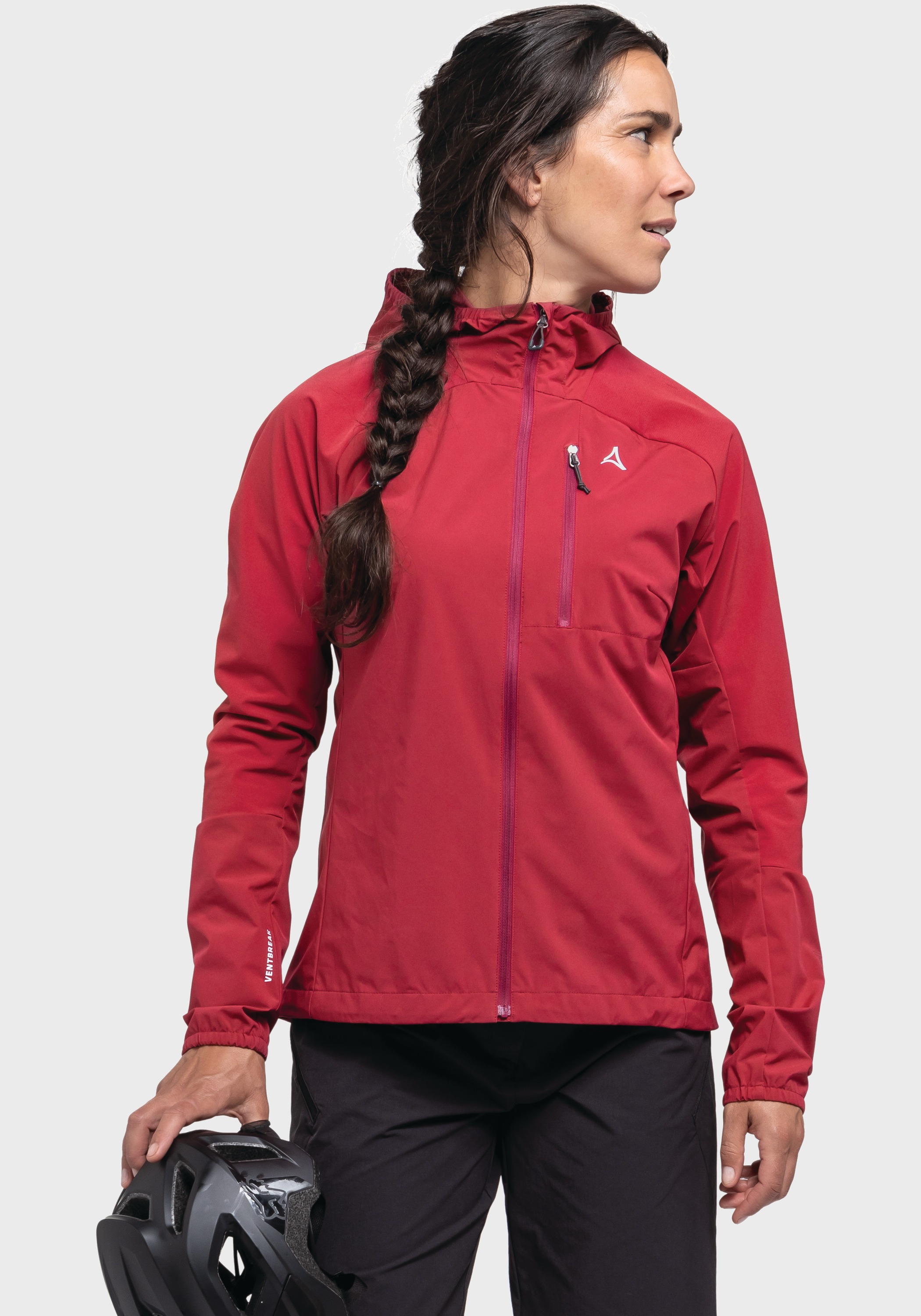 Schöffel Outdoorjacke »Bike Hybrid Jk Style Mamry WMS«, mit Kapuze