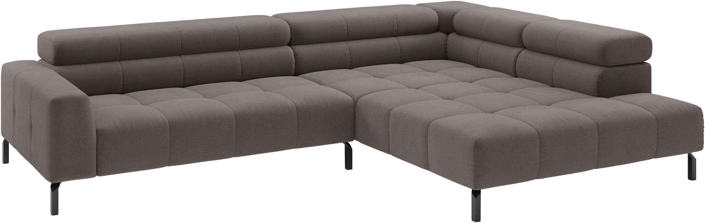 Home affaire Ecksofa "Claya, 311 cm breit, L-Form, inkl. Kopfteilverstellung" wahlweise elektrischer Sitzvorzug