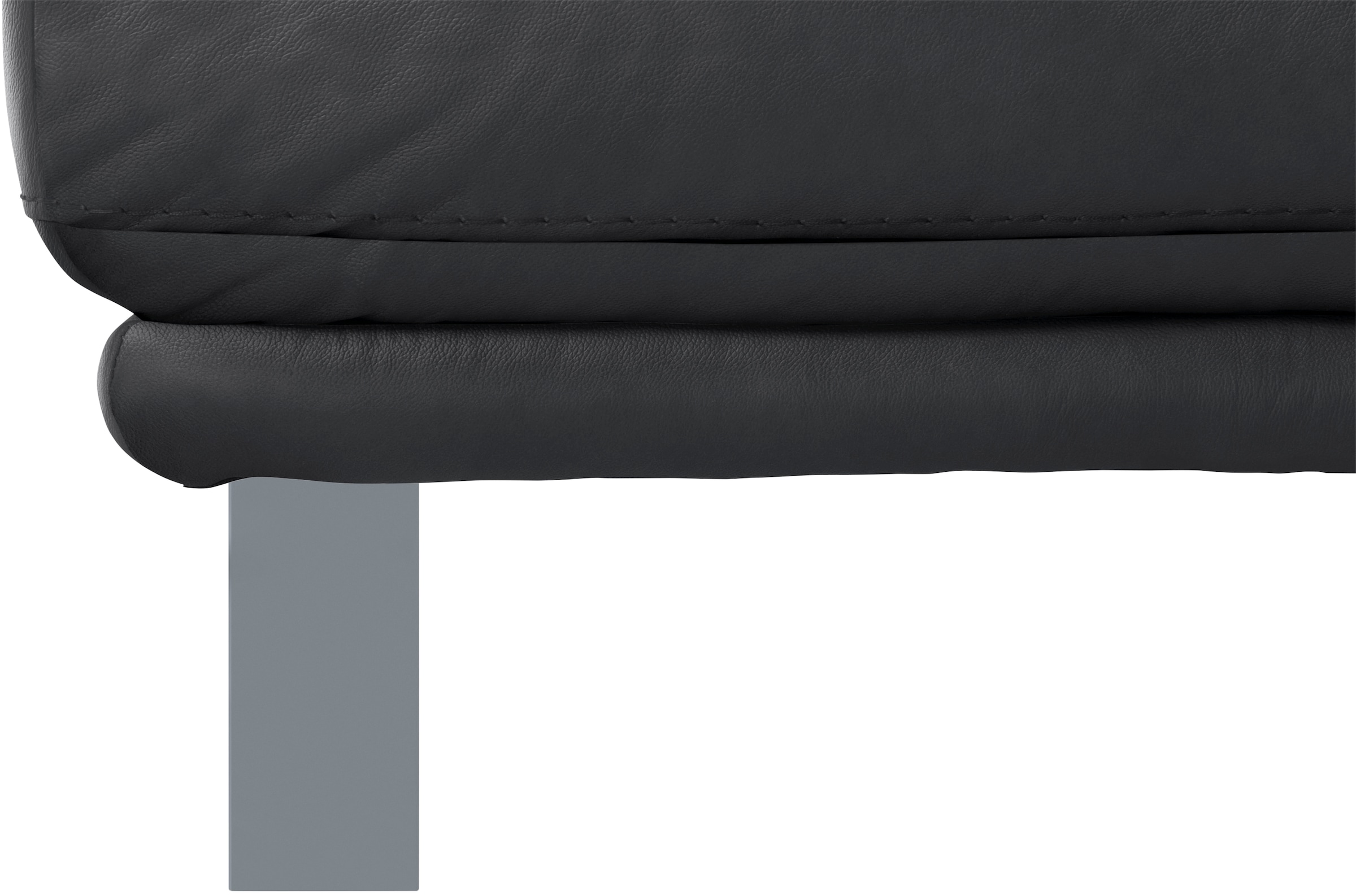 W.SCHILLIG Hocker »montanaa« mit Metallkufen in Silber matt, Breite 71 cm