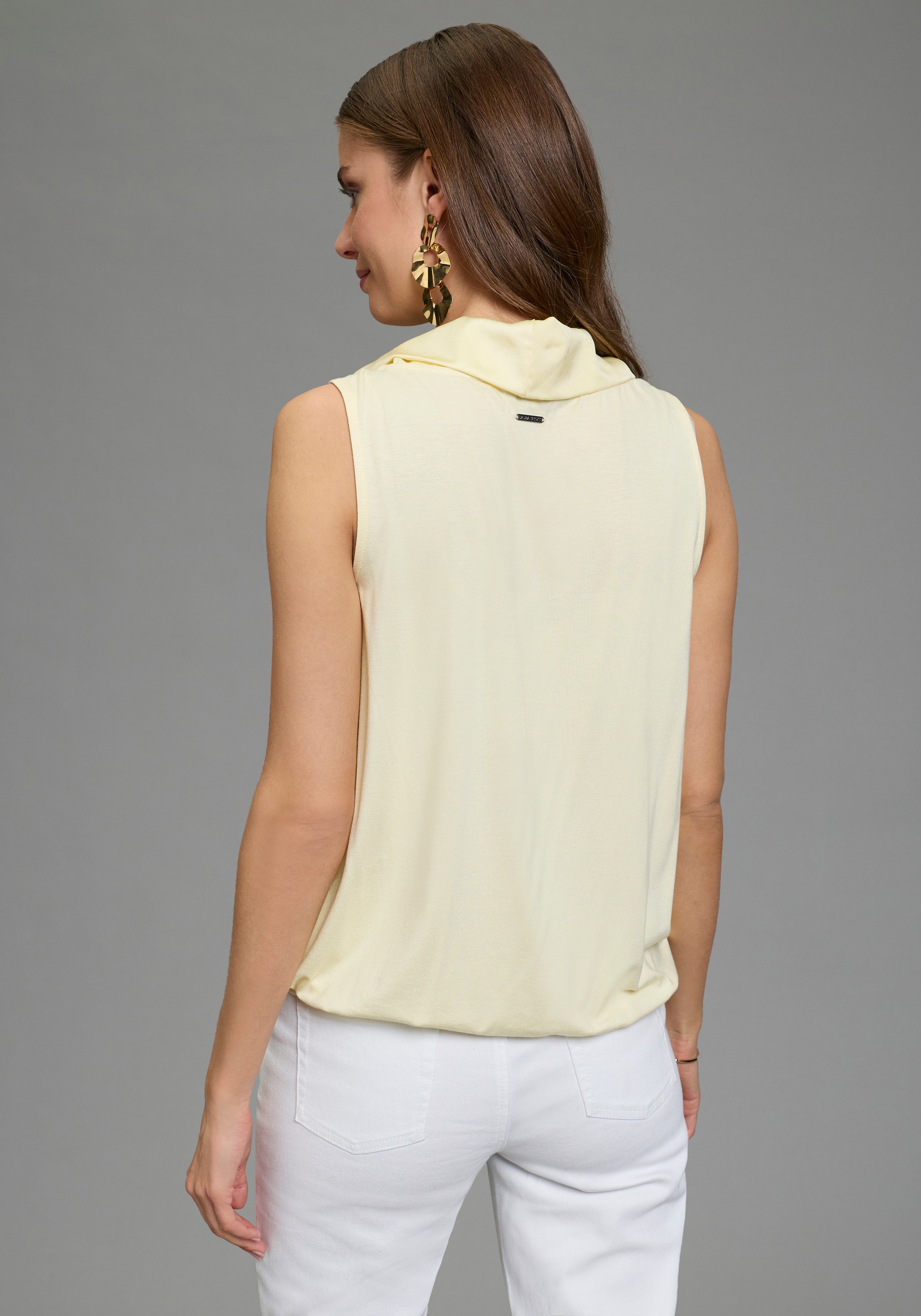 Laura Scott Blusentop für feminine Anlässe, mit Stehkragen, lässig geschnit günstig online kaufen