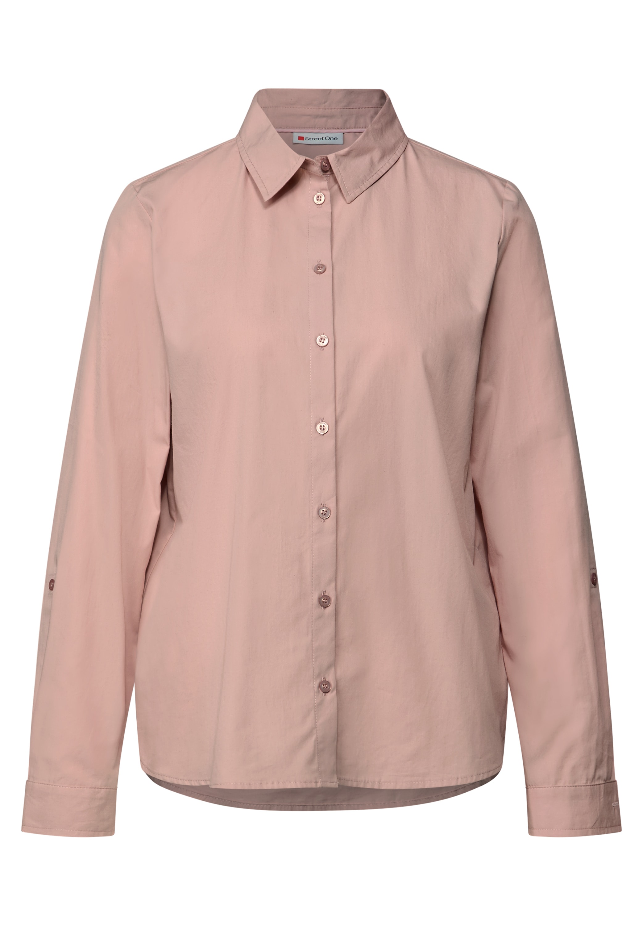 STREET ONE Hemdbluse, aus reiner Baumwolle