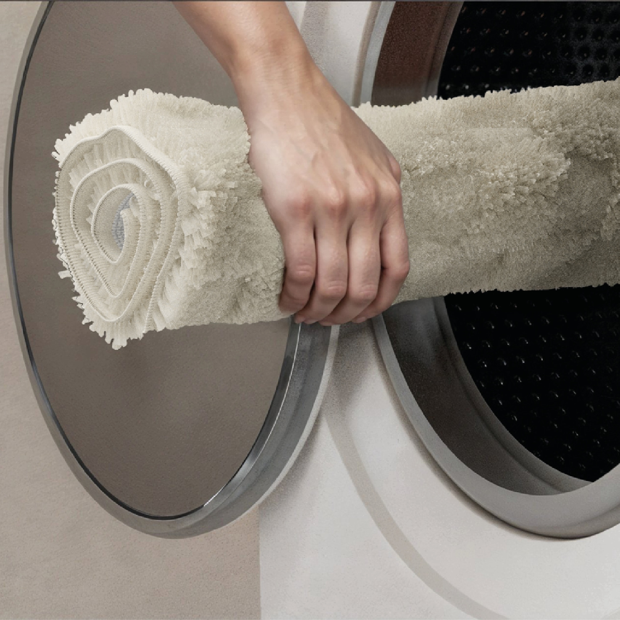 OTTO home Badematte »Naala, Badvorleger, Badezimmer Teppich, sehr weich«, rutschhemmend beschichtet, schnell trocknend-fußbodenheizungsgeeignet, weiche Haptik, auch als 2-teiliges Set erhältlich, Made in Europe