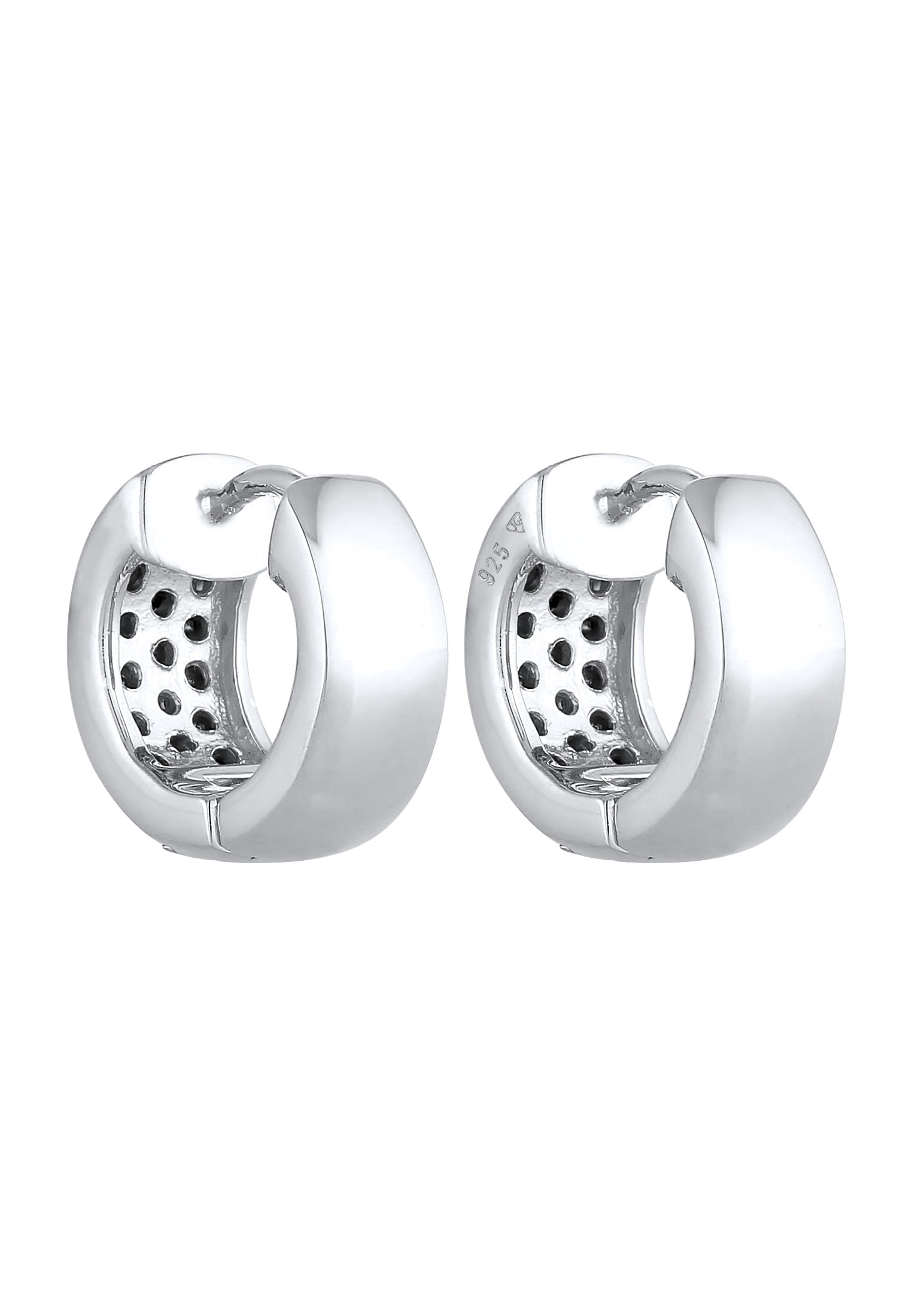 Elli Paar Creolen »Ohrringe Paar Creolen Elegant 925 Silber, mit Kristallen von Swarovski®«