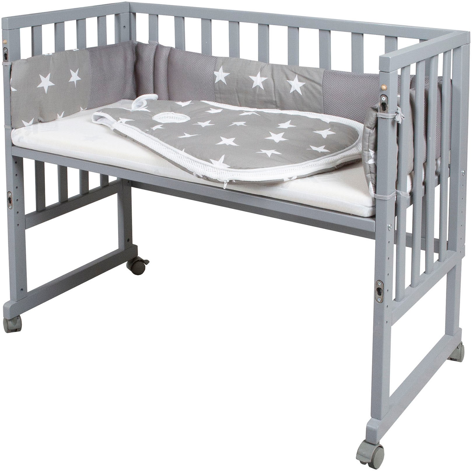 roba® Stubenbett »safe asleep® 3-in-1 Little Stars«, (4 tlg.)